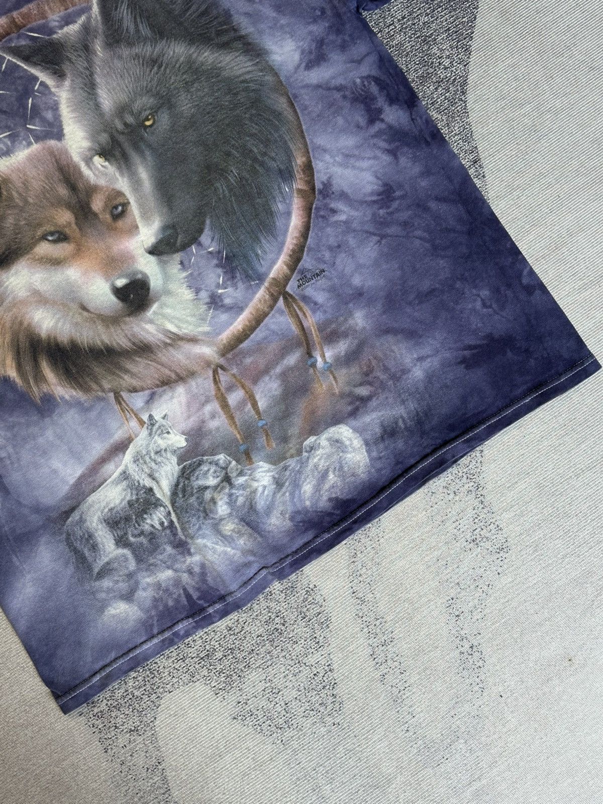 The Mountain 2000s Vintage The Mountain Wolf Art T-Shirts Size US XL / EU 56 / 4 - 2 Thumbnail