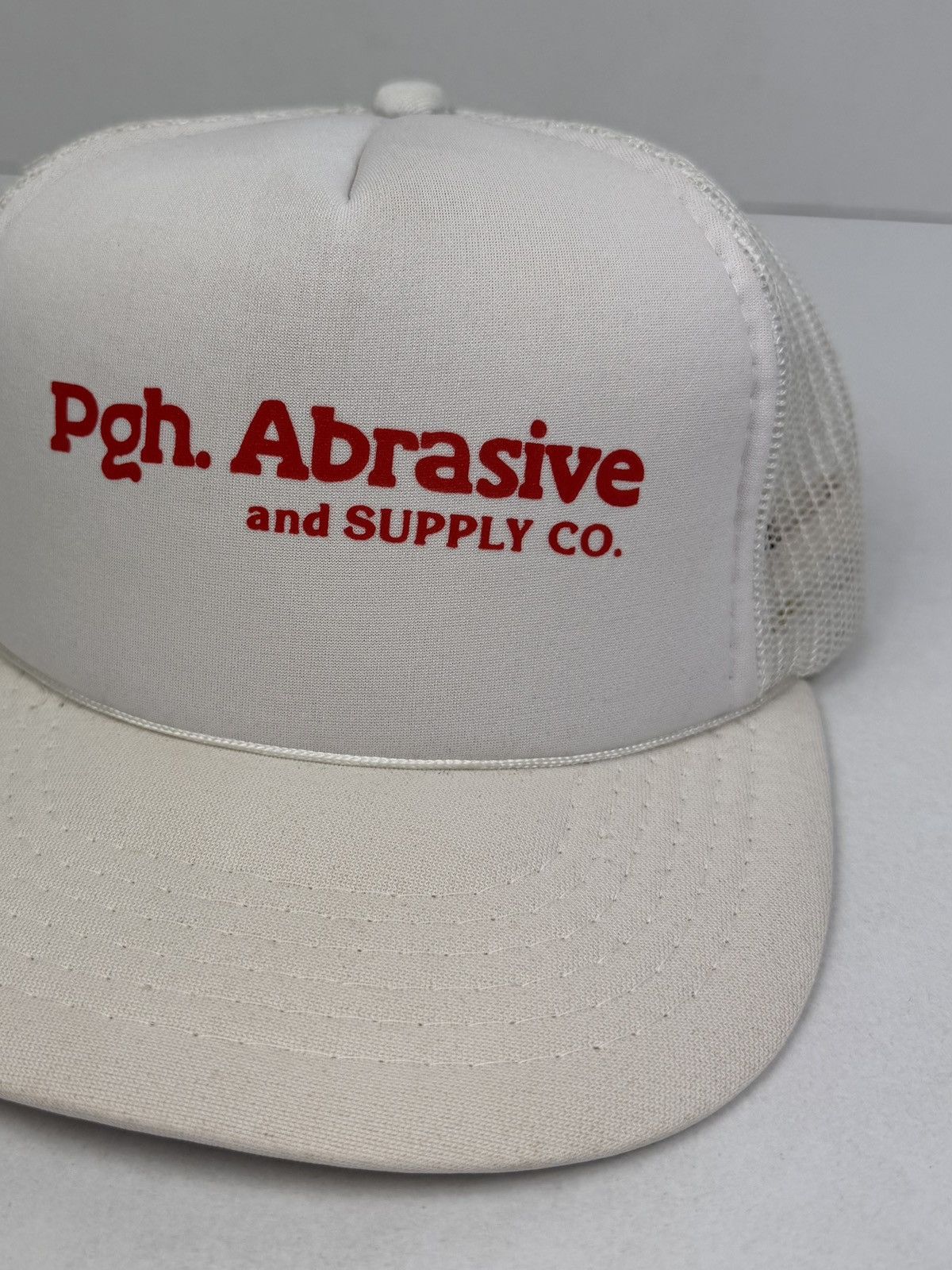 Yupong Vintage Pittsburgh Abrasive Supply Co Trucker Snapback Hat Size ONE SIZE - 10 Thumbnail