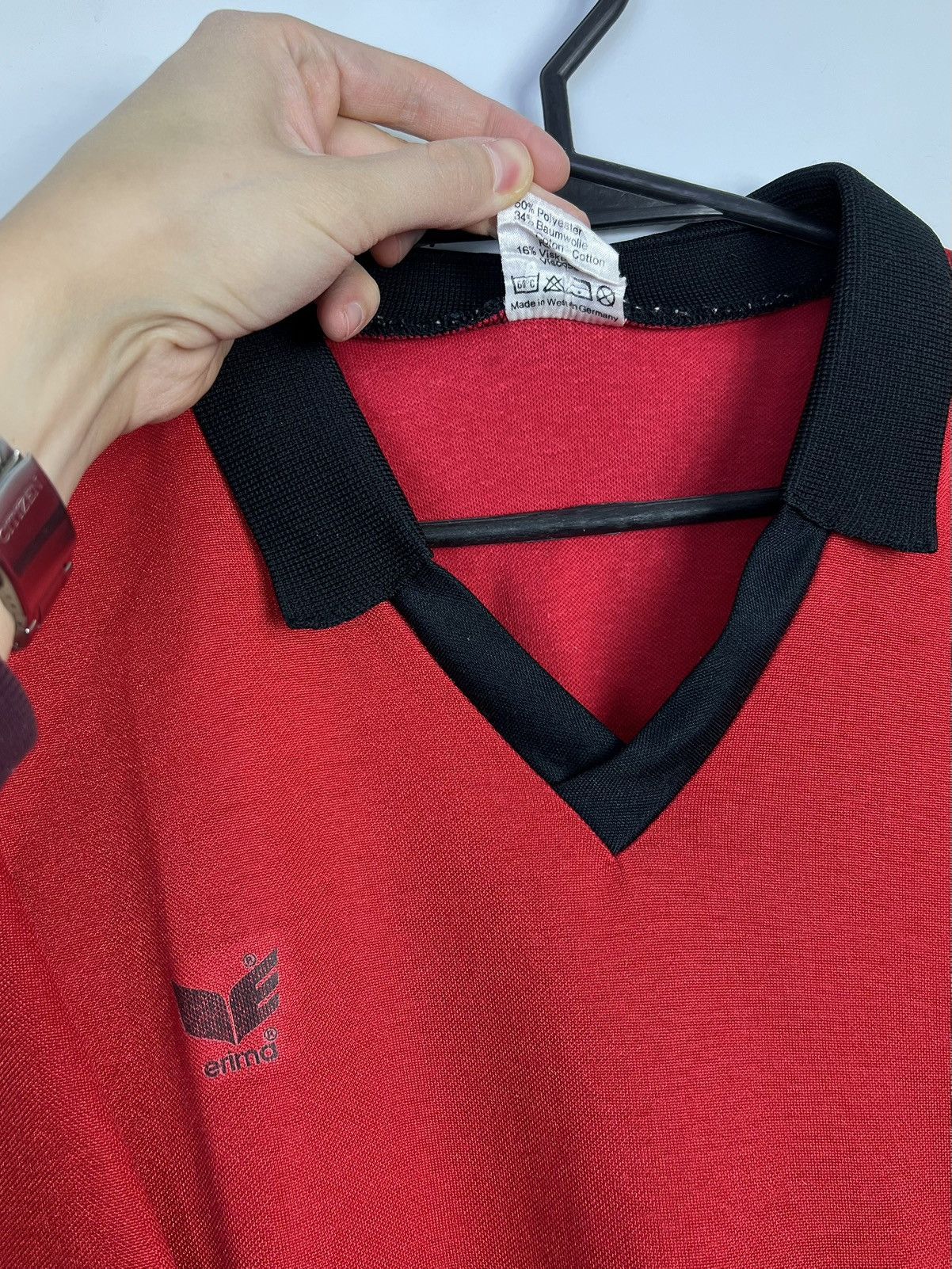 Erima Rare Longsleeve Erima Vintage 80’s Red Sport Football Size US L / EU 52-54 / 3 - 2 Thumbnail
