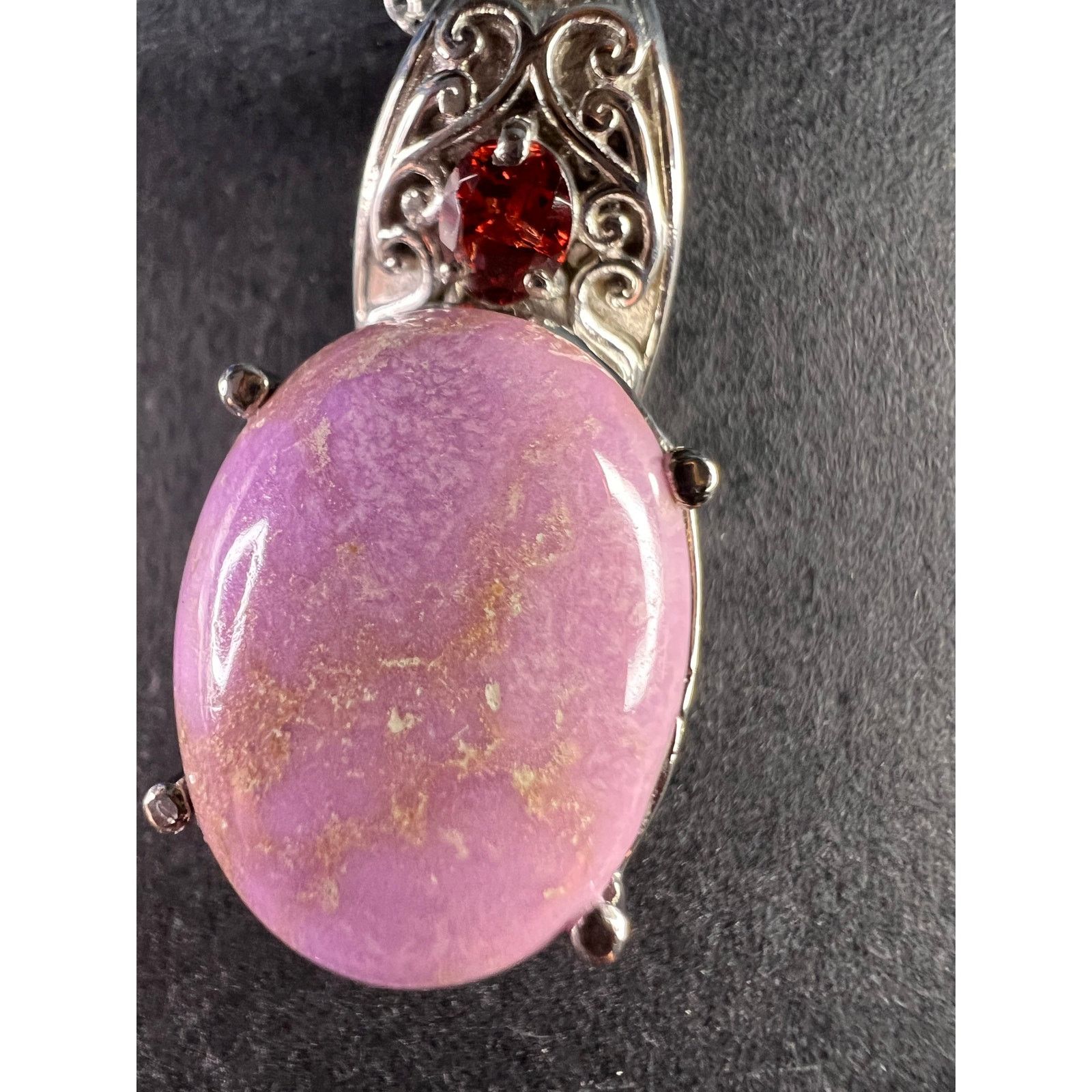 Other NEW Phosphosiderite and garnet stainless steel necklace Size ONE SIZE - 4 Thumbnail