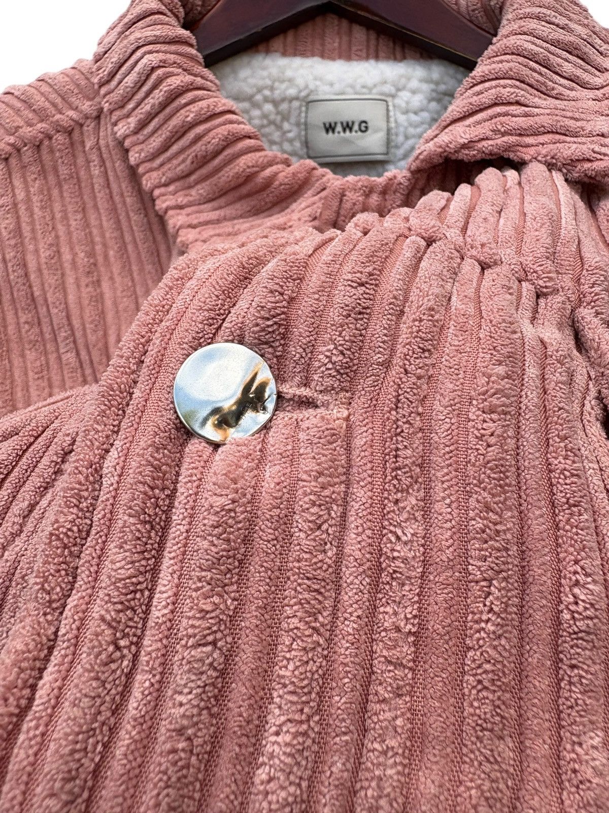 Designer × Japanese Brand W.W.G Corduroy Sherpa Lining Designer Cropped Jacket Size L / US 10 / IT 46 - 5 Thumbnail