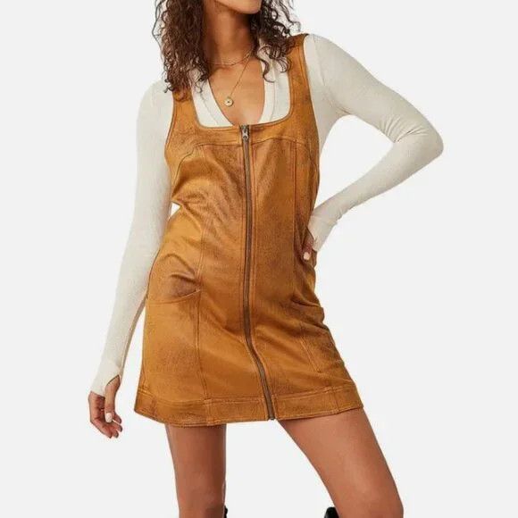 Free People Free People Western Mini Dress Size S / US 4 / IT 40 - 1 Thumbnail