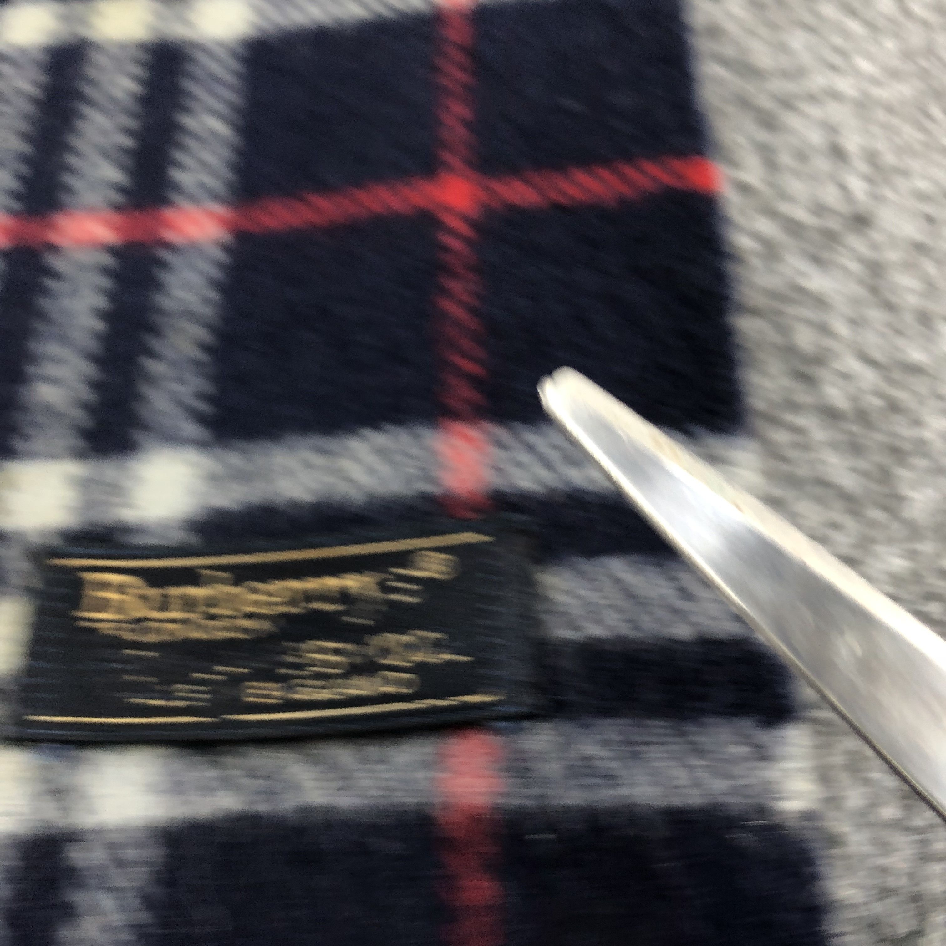 Burberry Burberrys Nova Check Blue Wool Scarf Muffler V900 Size ONE SIZE - 6 Thumbnail