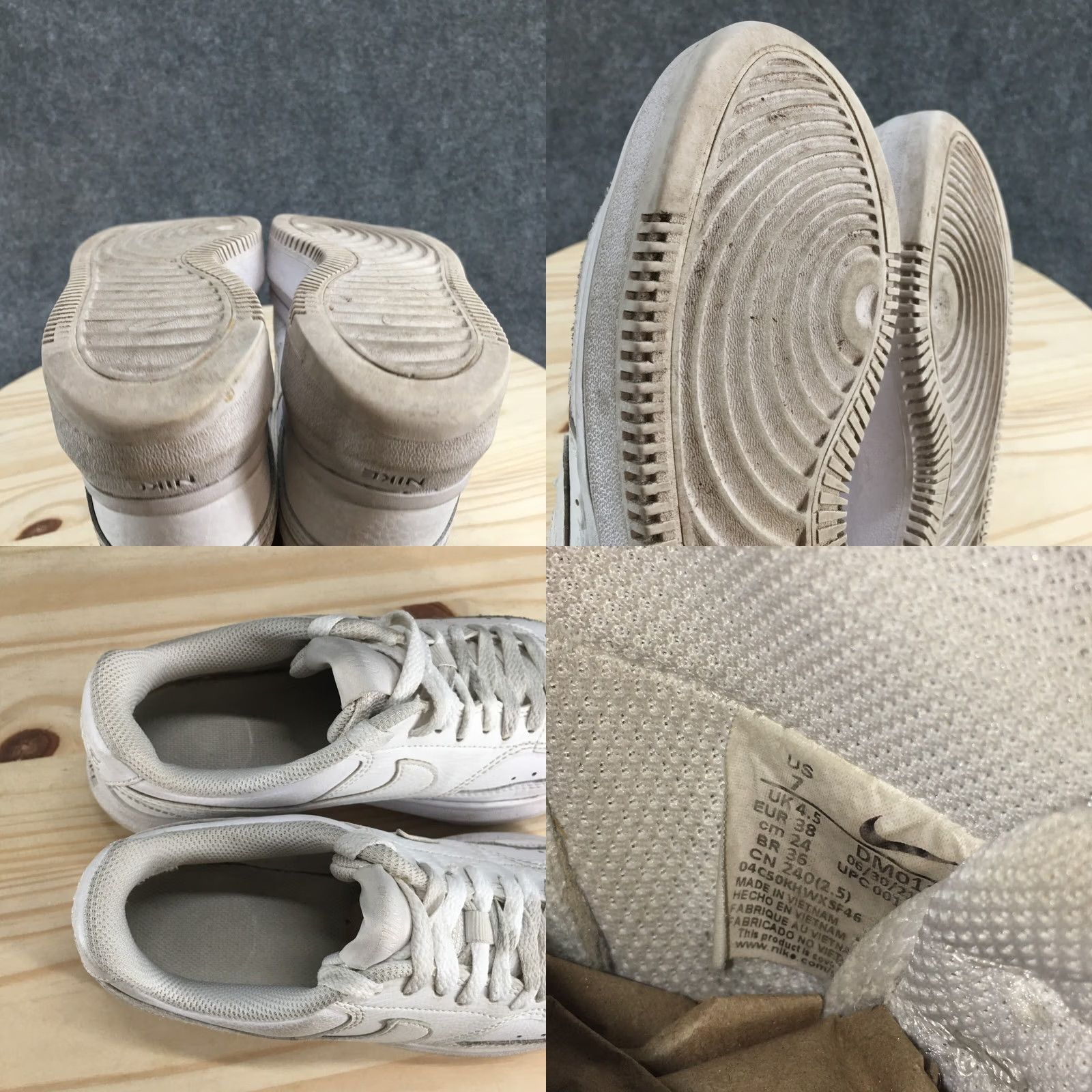 Nike Nike Court Vision Alta Sneakers Womens 7 White Lace Up Low Top Comfort Casual Shoes Size M / US 6-8 / IT 42-44 - 9 Thumbnail