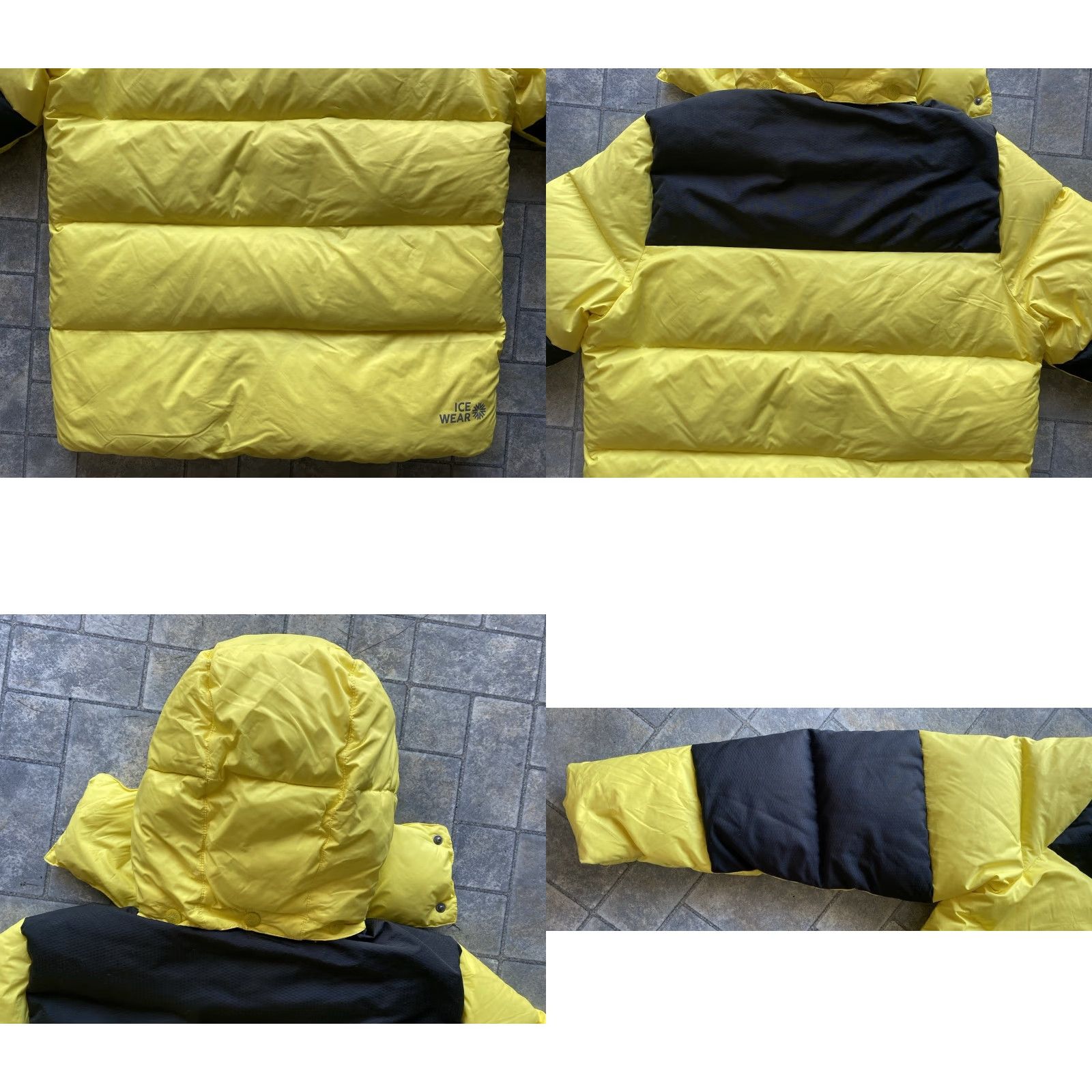 Vintage VINTAGE Icewear Duck Down Puffer Jacket Coat Men’s L Yellow Black Flaws Wear Pockets Hooded Nylon Down Coat Mens Size US L / EU 52-54 / 3 - 11 Thumbnail