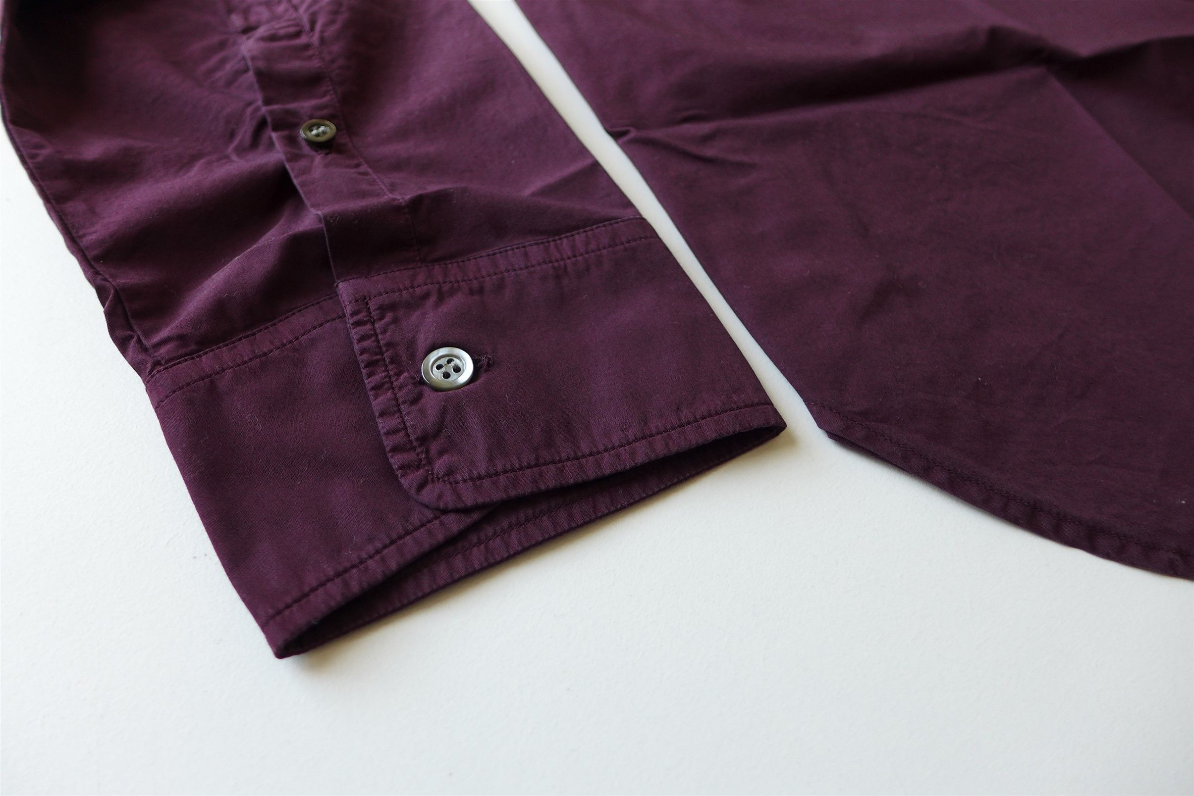 Maison Margiela Margiela Faux Pocket Shirt - Burgundy Cotton Size US L / EU 52-54 / 3 - 8 Thumbnail