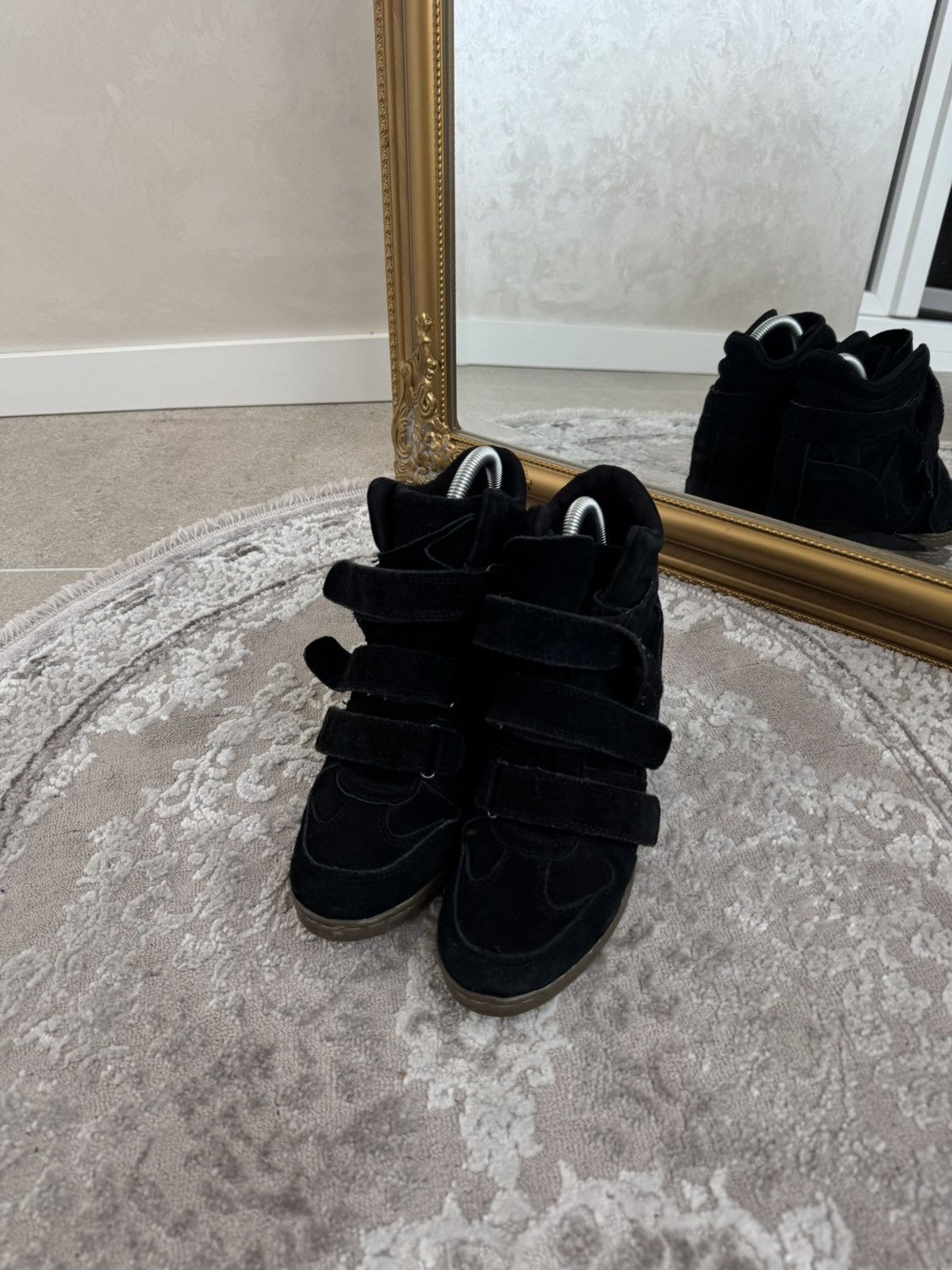 Isabel Marant Y2K Isabel Marant Style Sneakers Black Opium Avant-Garde Size US 9 / IT 39 - 3 Thumbnail