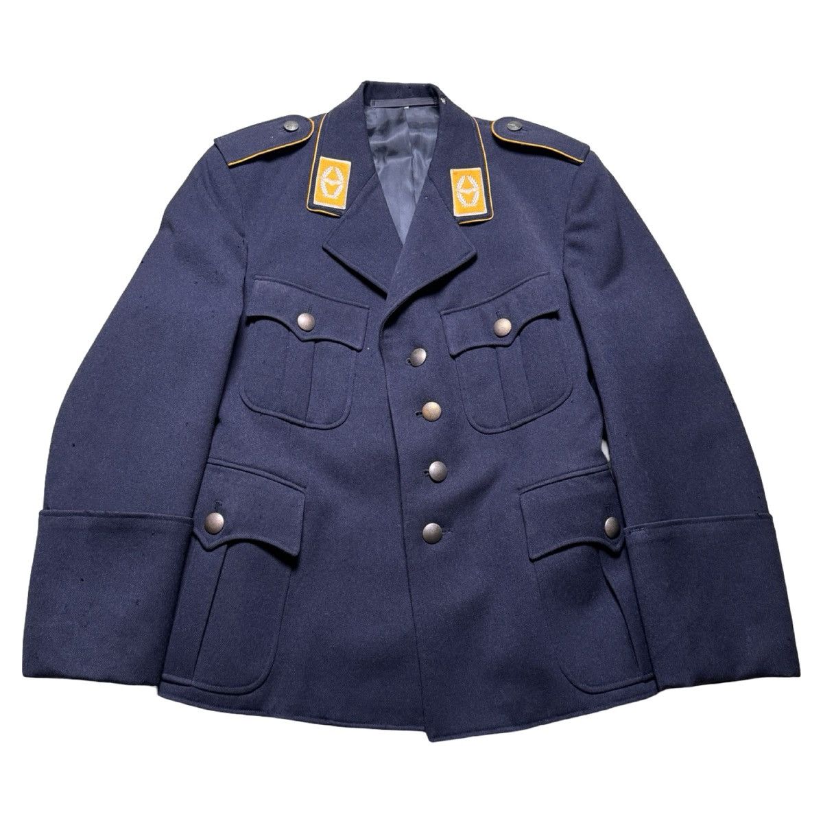 Vintage West German Bundeswehr Luftwaffe Air Force Uniform Jacket 65 Size US L / EU 52-54 / 3 - 1 Thumbnail