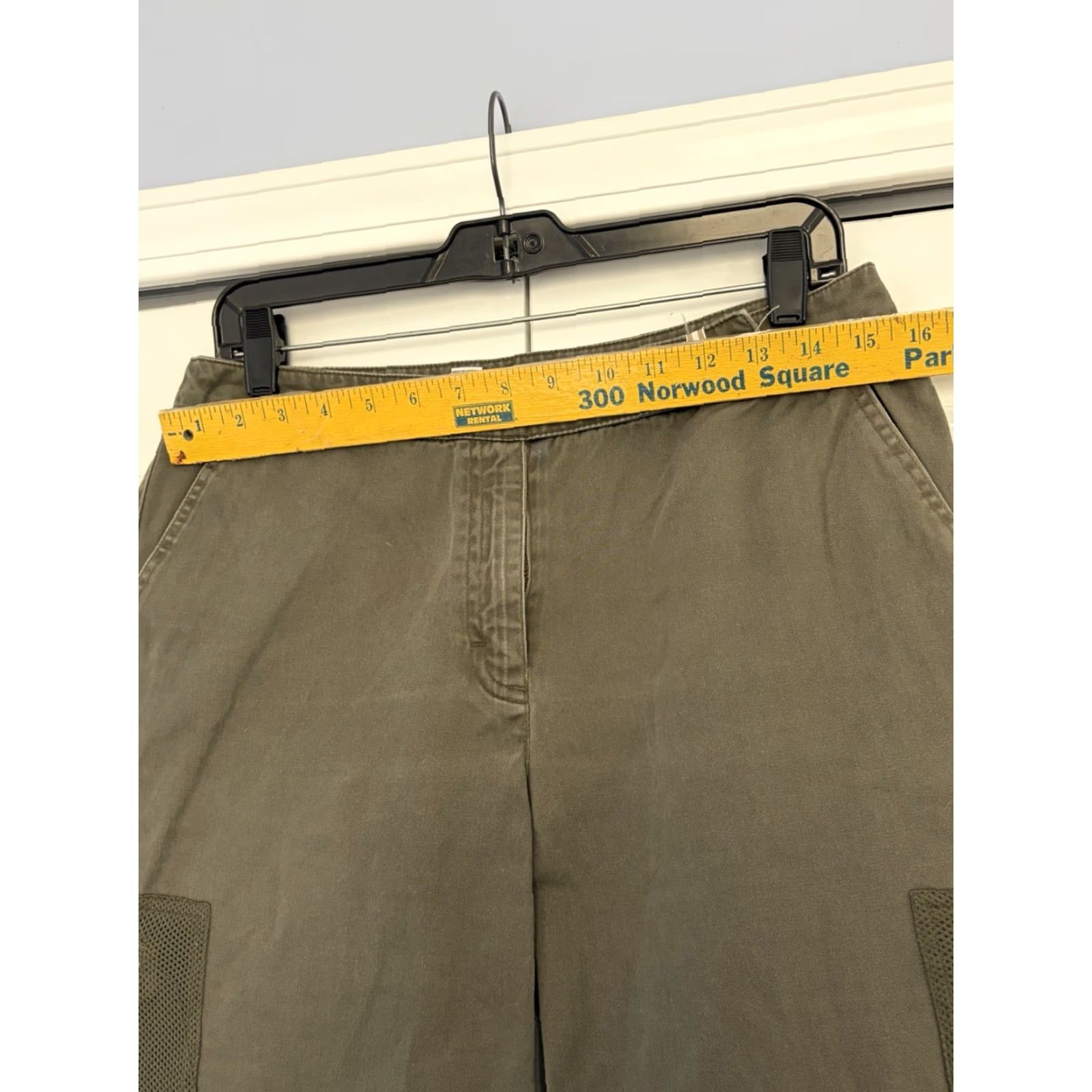 Vintage VINTAGE IZOD Women’s Size 10 Green Pants Side Pockets 1990s Cotton Regular Womens Size 32" / US 10 / IT 46 - 5 Thumbnail