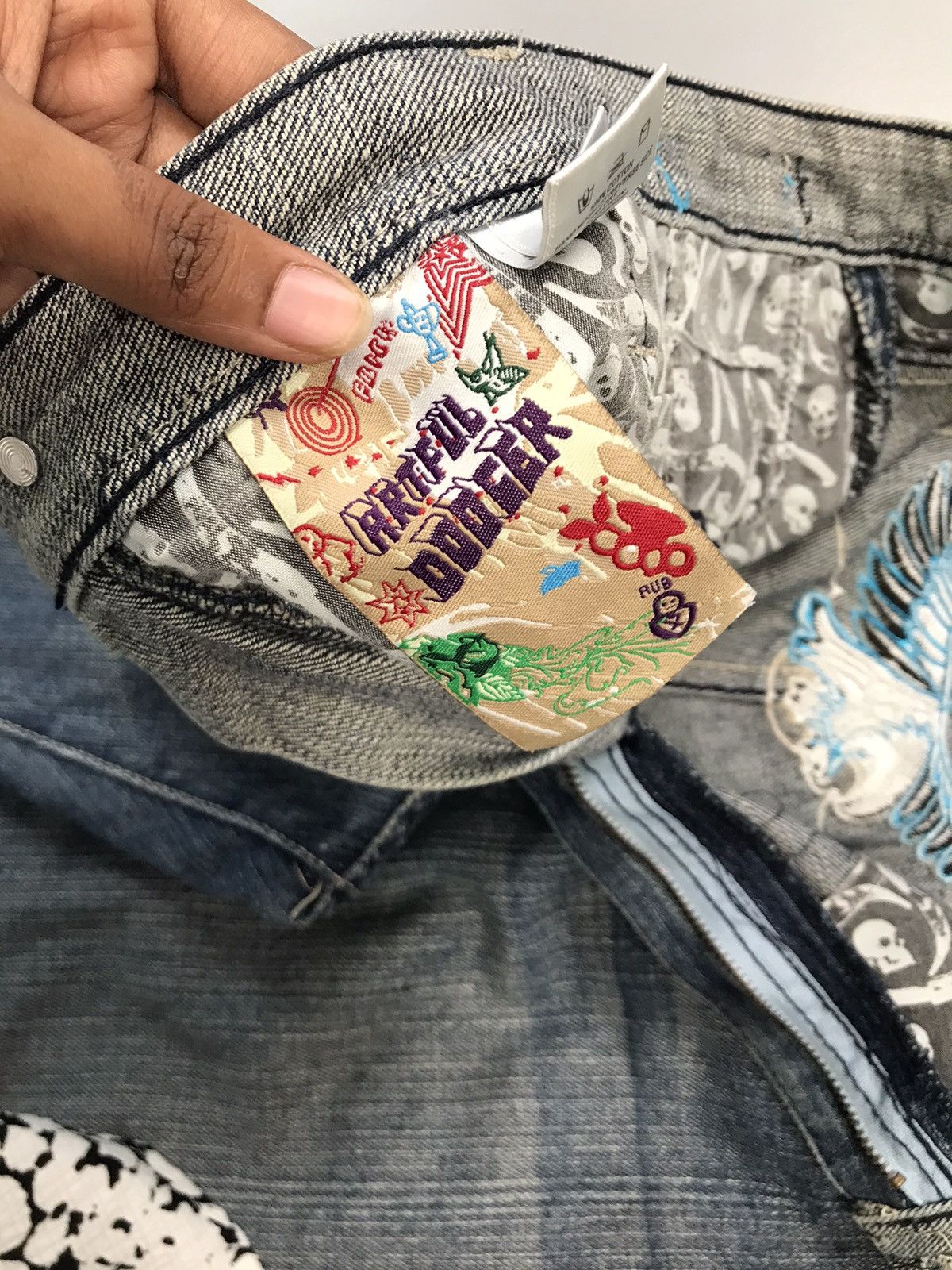 Southpole Vintage Artful dodger embroidered denim Size US 44 / EU 60 - 7 Thumbnail