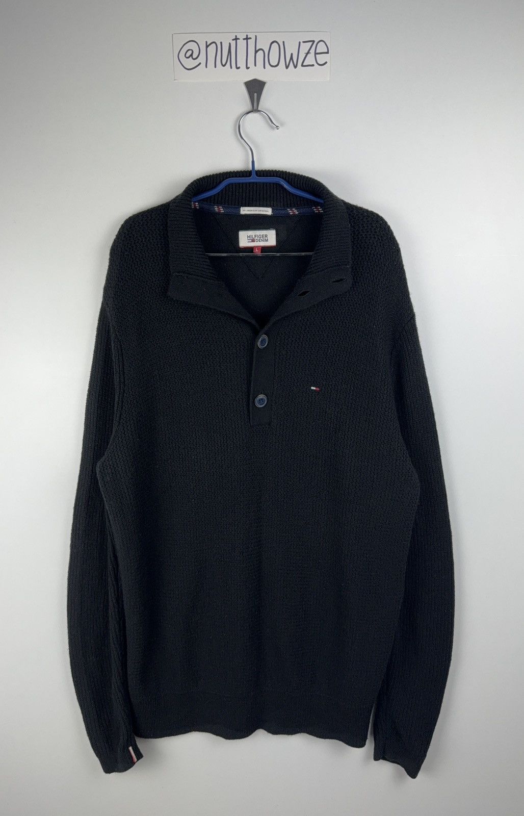 Tommy Hilfiger Tommy Hilfiger 1/3 Button Up Knitwear Sweater Size US L / EU 52-54 / 3 - 1 Thumbnail