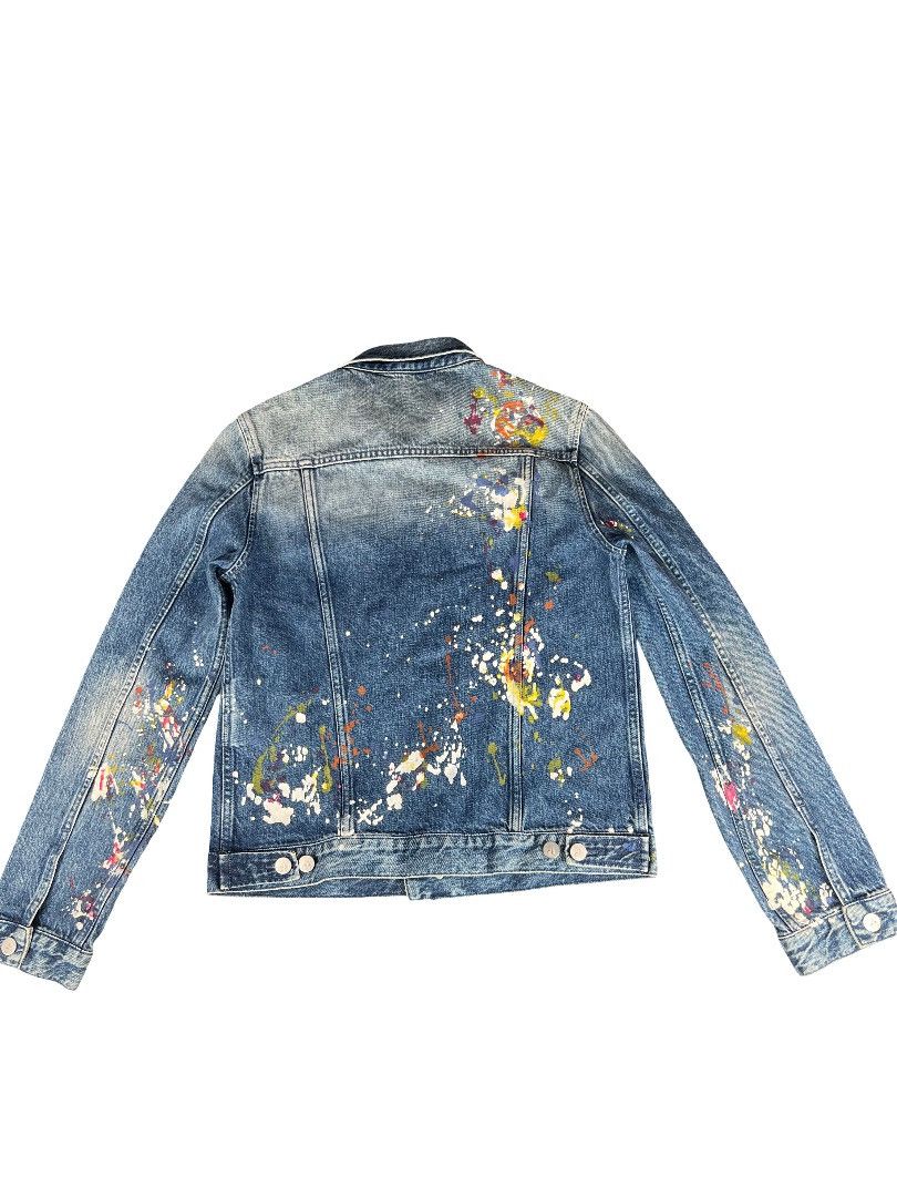 Calvin Klein Calvin Klein Paint Splatter Denim Jacket (Size L) – Unworn Size US L / EU 52-54 / 3 - 4 Thumbnail
