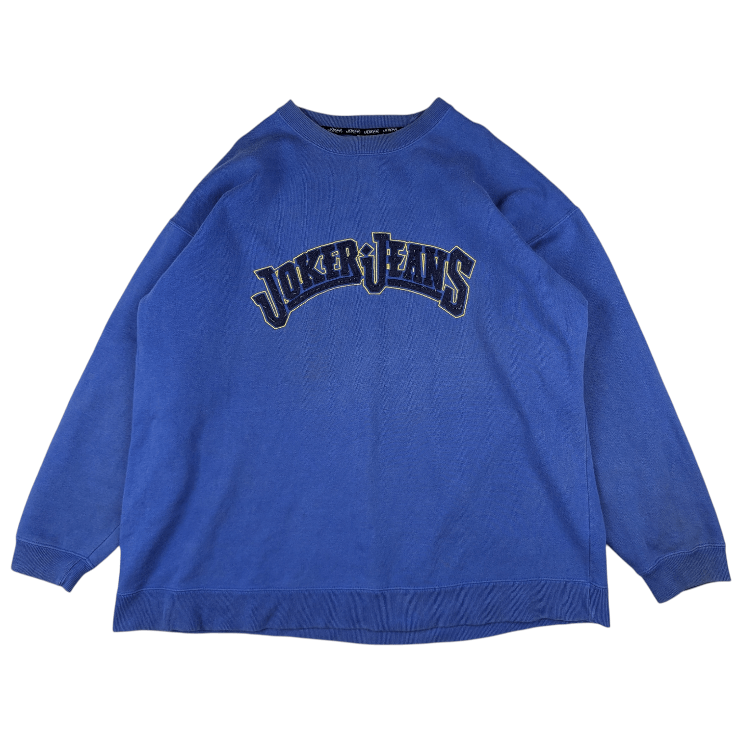 Vintage Vintage 90's JOKER JEANS Big Logo Sweatshirts Size US XL / EU 56 / 4 - 4 Thumbnail