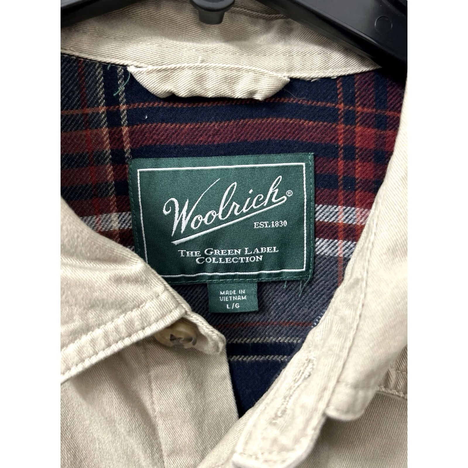 Vintage Woolrich Shirt Jacket Mens Large Tan Plaid Flannel Lined Button-Down L/S Shirt Jacket Mens Large Tan Plaid Flannel Lined Button-Down L/S Size US L / EU 52-54 / 3 - 7 Thumbnail