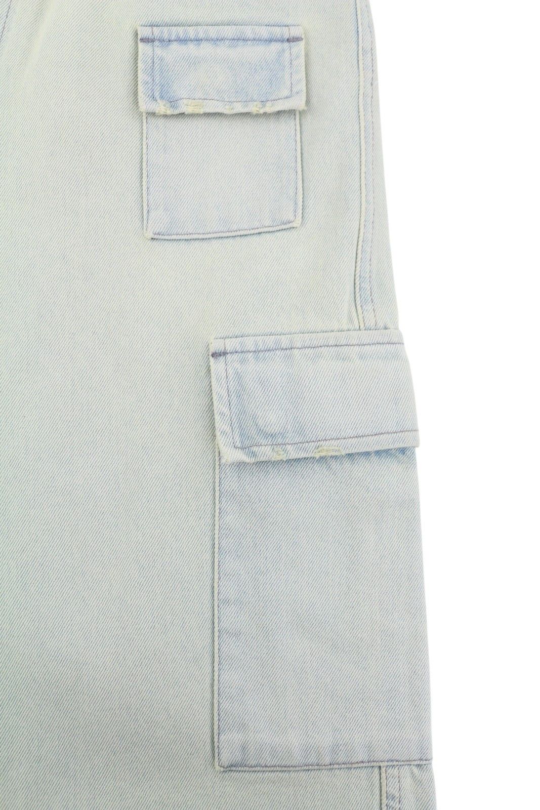 Ambush Design CARGO W32 Light Blue Faded Distress Jeans 86796 Size US 32 / EU 48 - 8 Thumbnail