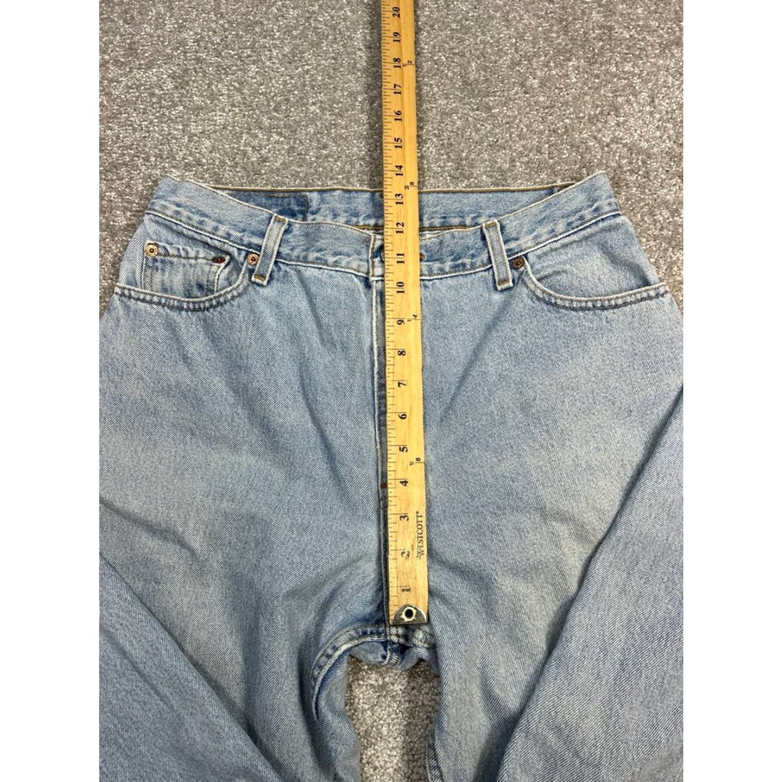 Levi's Levi's 550 Jeans Womens 14 Blue Denim 100% Cotton Relaxed Fit High Rise Tapered 30x29 Jeans Size 36" / US 14 / IT 50 - 4 Thumbnail