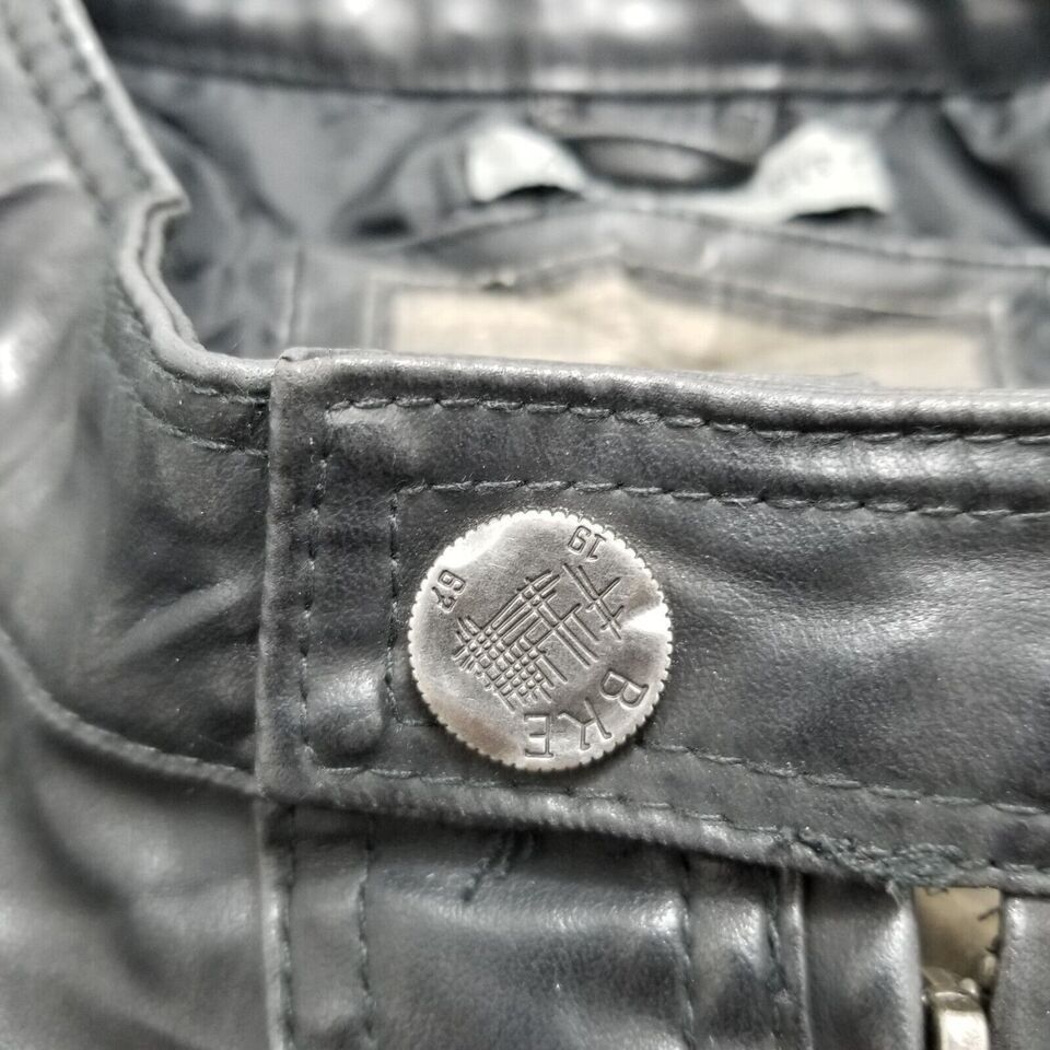 BKE BKE Jacket Womens Large Black Pockets Zip Polyurethane Size L / US 10 / IT 46 - 5 Thumbnail