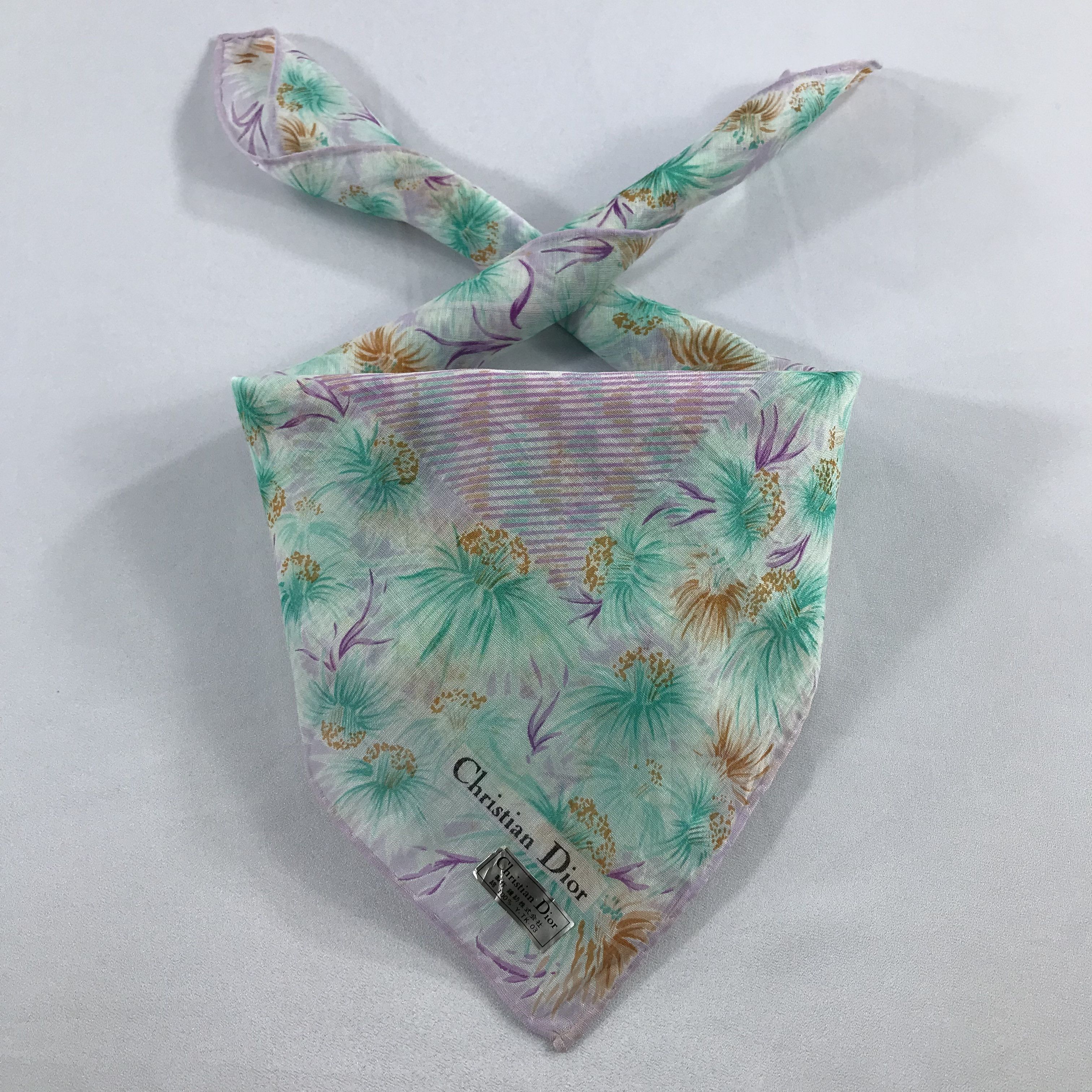 Vintage Christian Dior Bandana / Handkerchief / Neckerchief - S2519 Size ONE SIZE - 3 Thumbnail