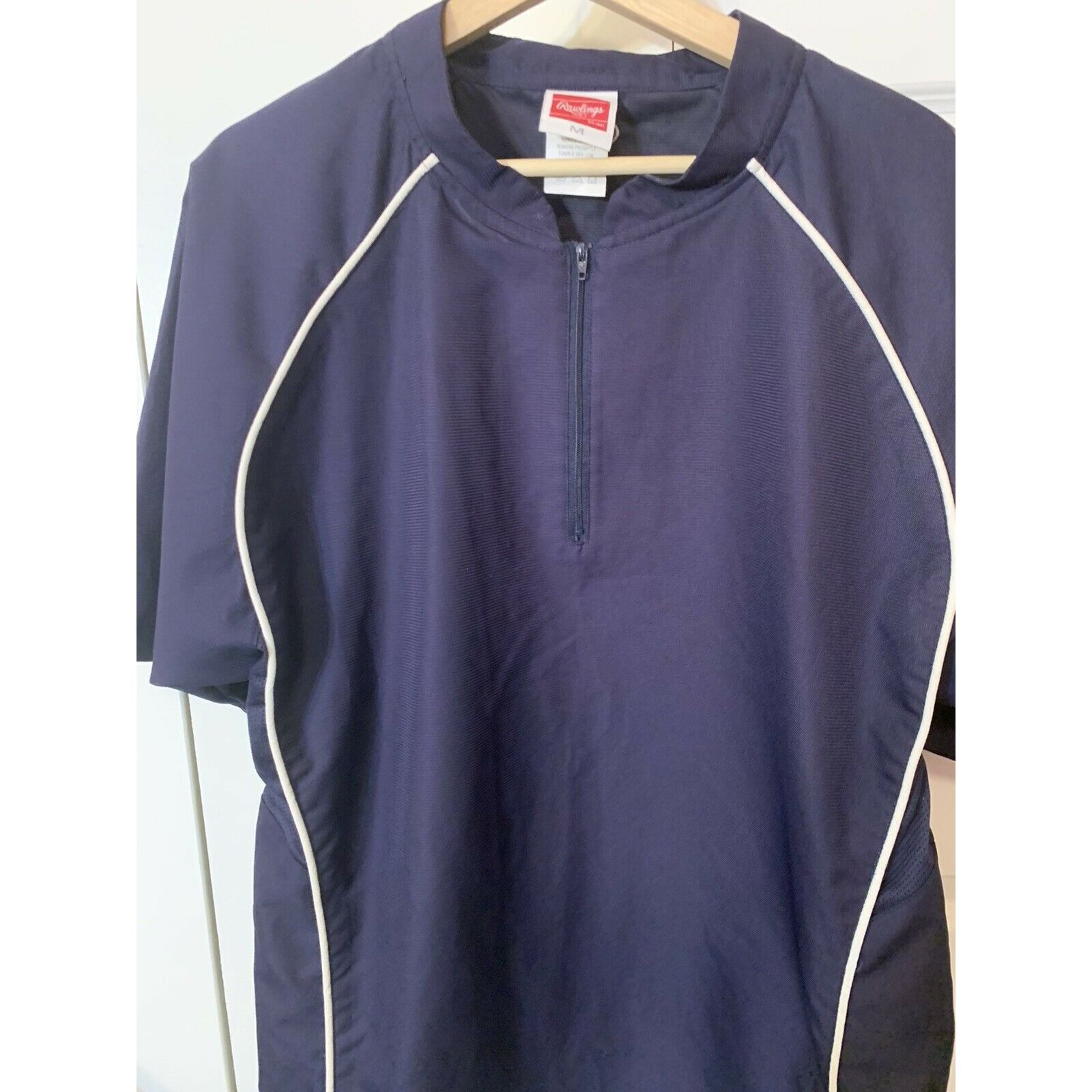Other Rawlings 1/4 Zip Men’s Sz M Windbreaker Pullover T Shirt Blu Size US M / EU 48-50 / 2 - 3 Thumbnail