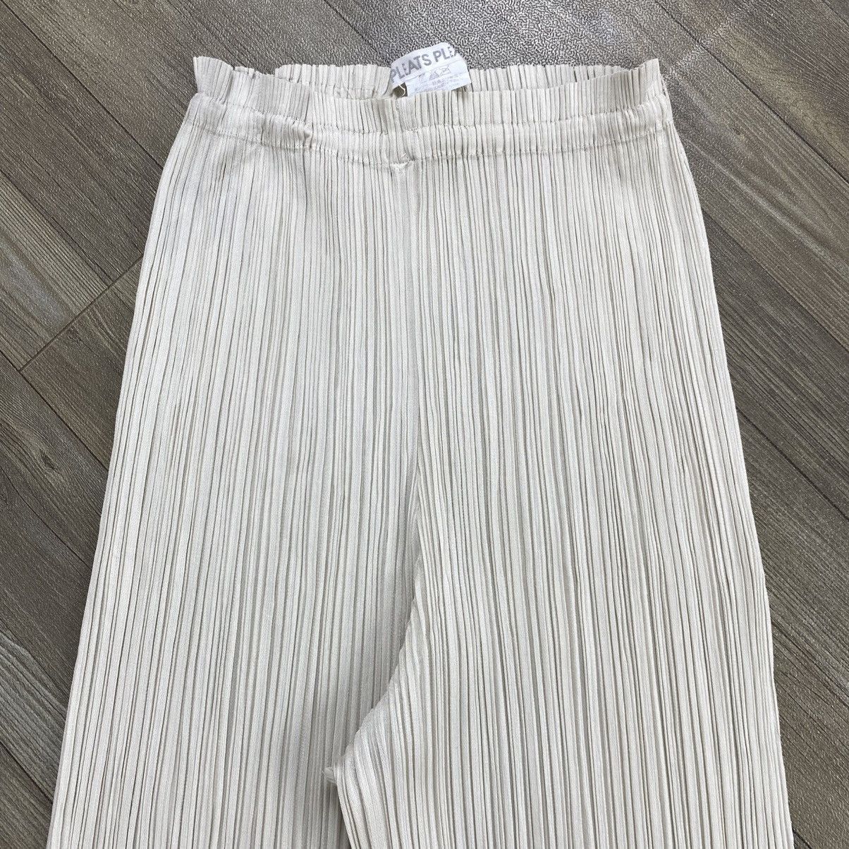 Homme Plisse Issey Miyake 2000s Pleast Please Issey Miyake Biege Pants Size US 27 - 6 Thumbnail