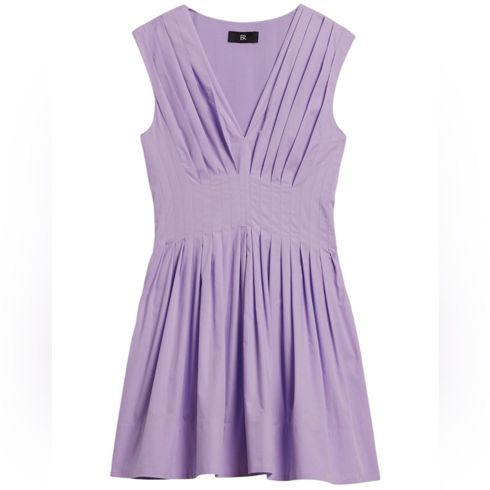 Banana Republic Banana Republic CiCi Pleated Poplin Mini Cocktail Dress 12 Size XL / US 12-14 / IT 48-50 - 4 Thumbnail