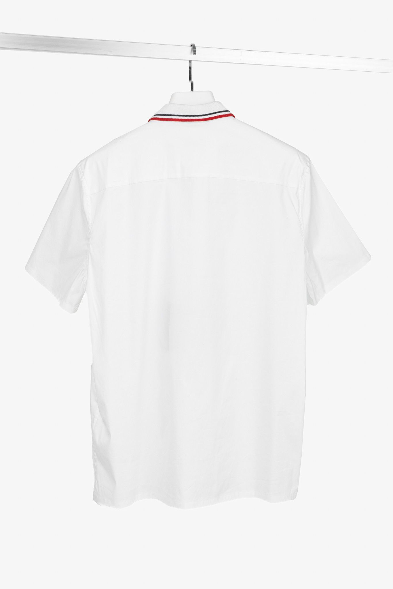 Prada Prada Popeline Stretch Stripe-Collar Button Shirt Size US M / EU 48-50 / 2 - 2 Thumbnail