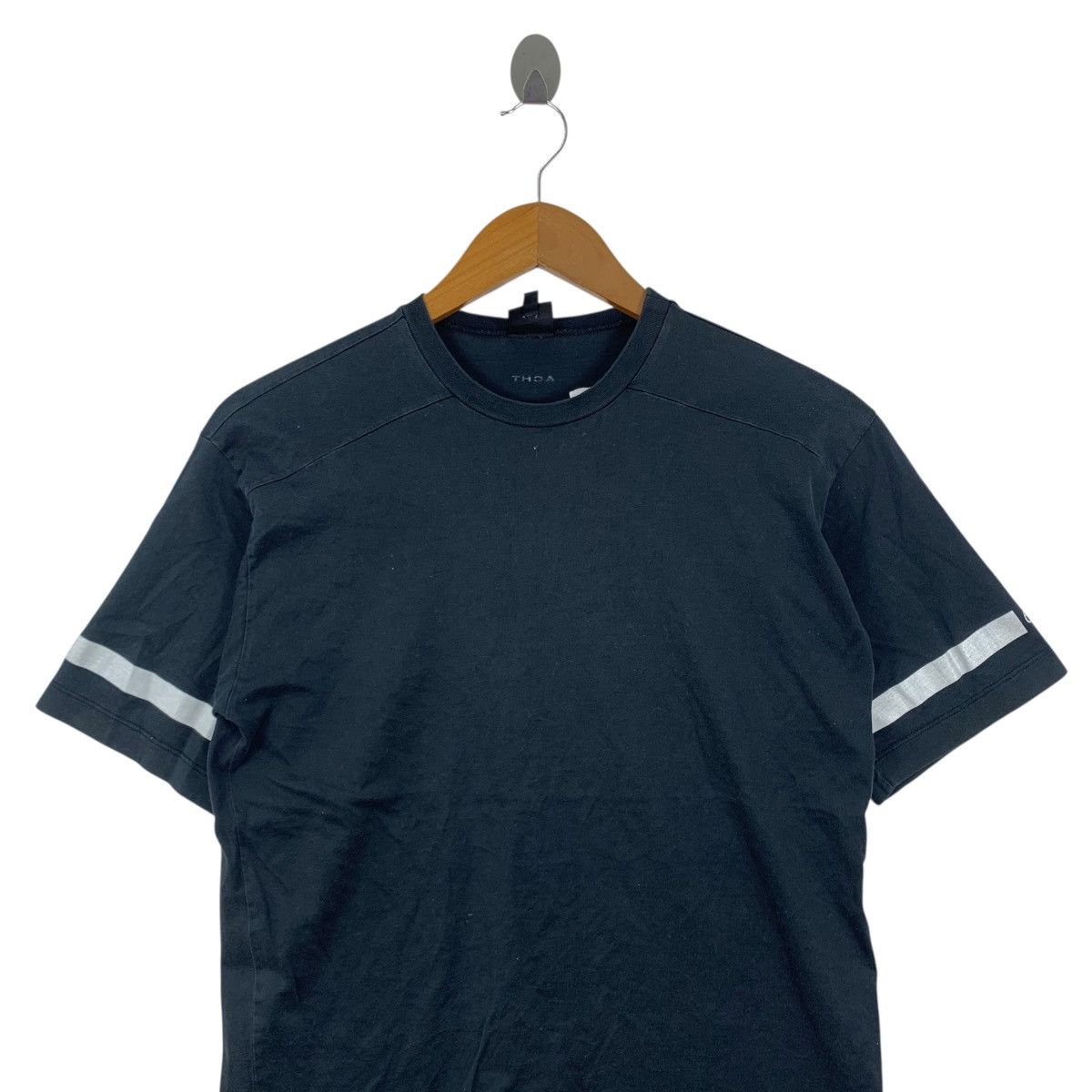 Vintage EXTE ACHT Italian Brand Stripe Plain Short Sleeve Tshirt Size US S / EU 44-46 / 1 - 2 Thumbnail
