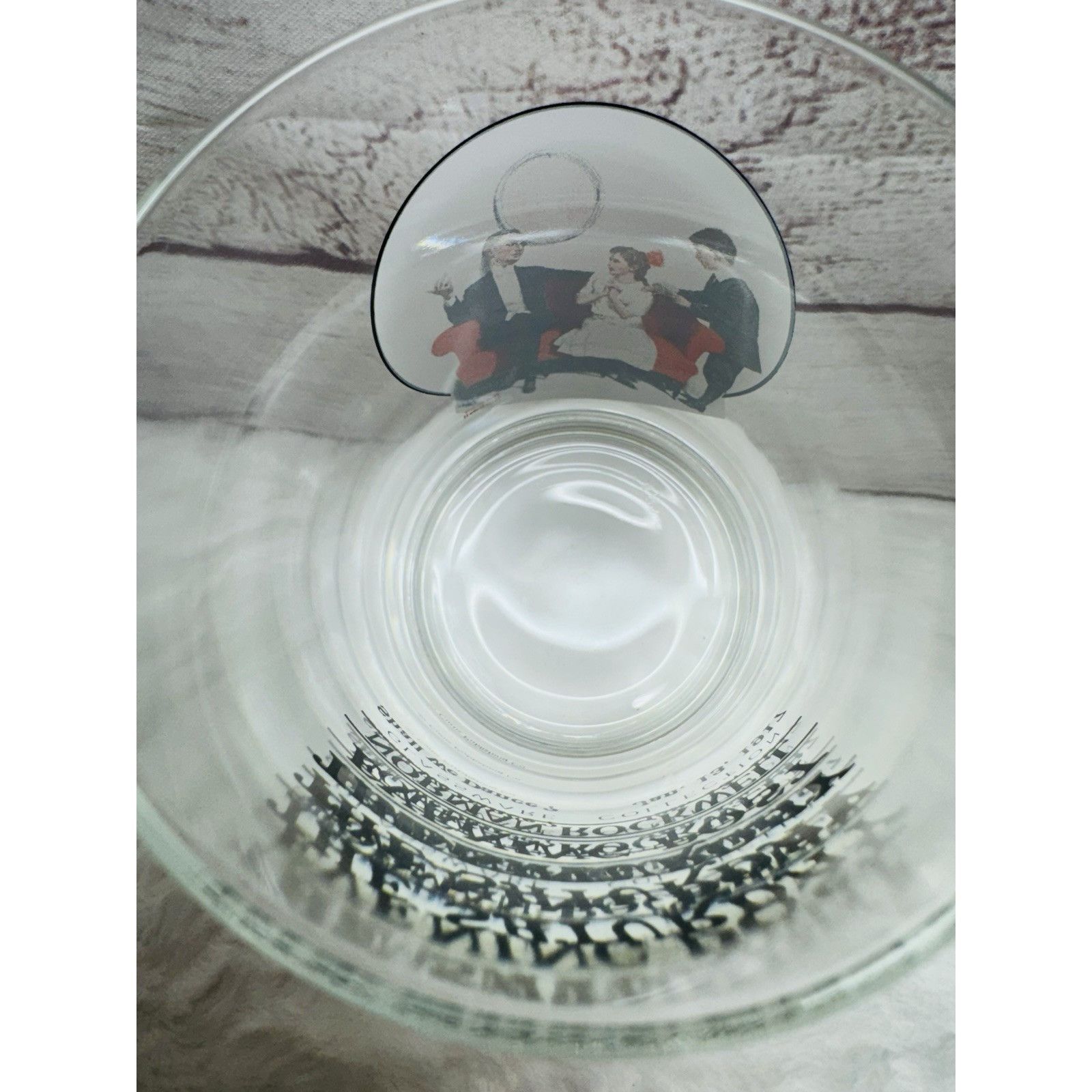 Other Norman Rockwell Saturday Evening Post "SHALL WE DANCE" Glass Size ONE SIZE - 3 Thumbnail