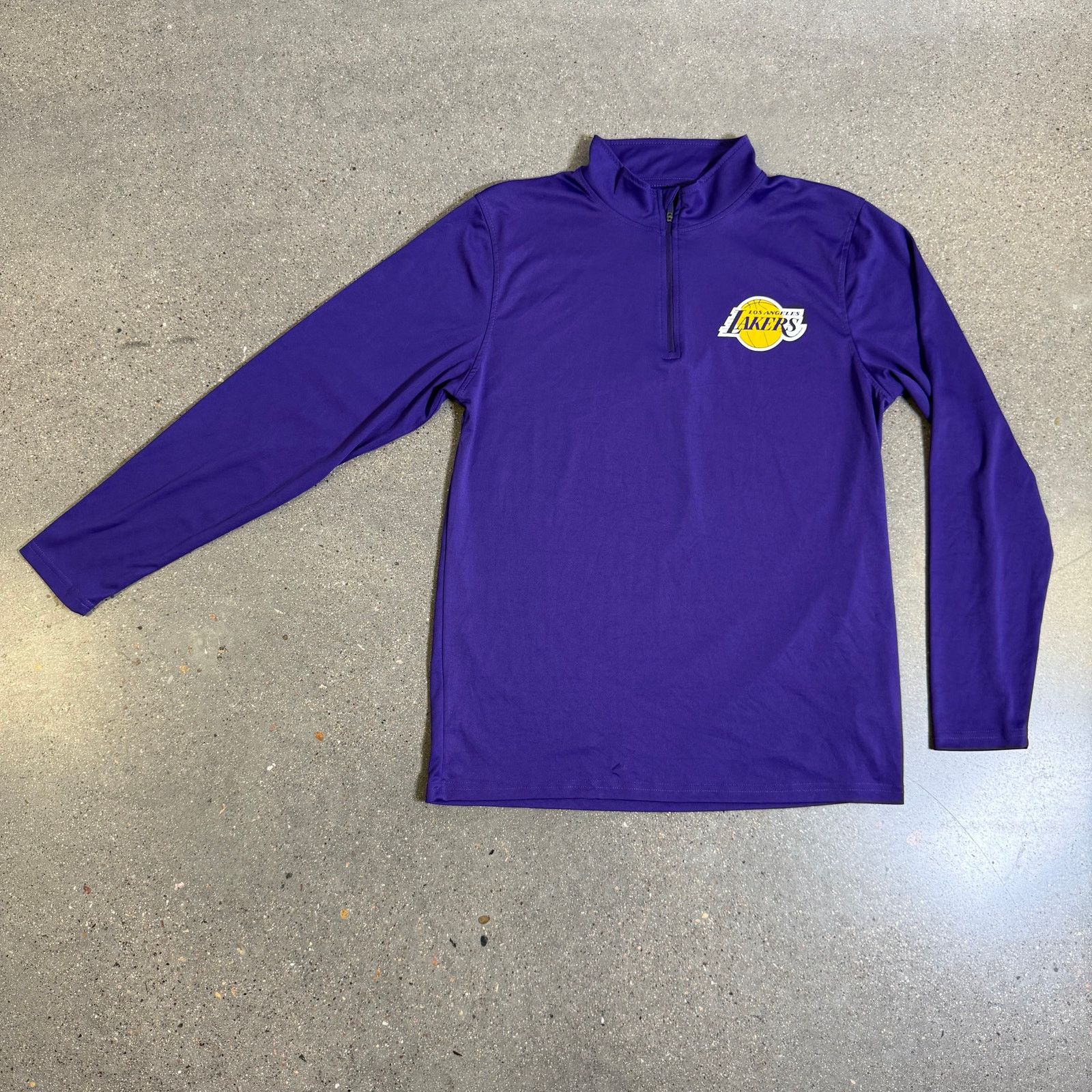 NBA LA Lakers 1/4 Zip Pullover Long Sleeve Shirt Mens M NBA Size US M / EU 48-50 / 2 - 1 Thumbnail