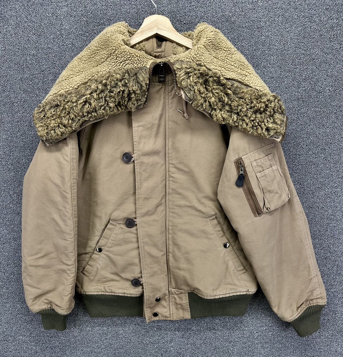 Avirex Vintage Avirex Extreme Cold Weather Fur Hoodie Bomber Jacket Size US M / EU 48-50 / 2 - 1 Thumbnail
