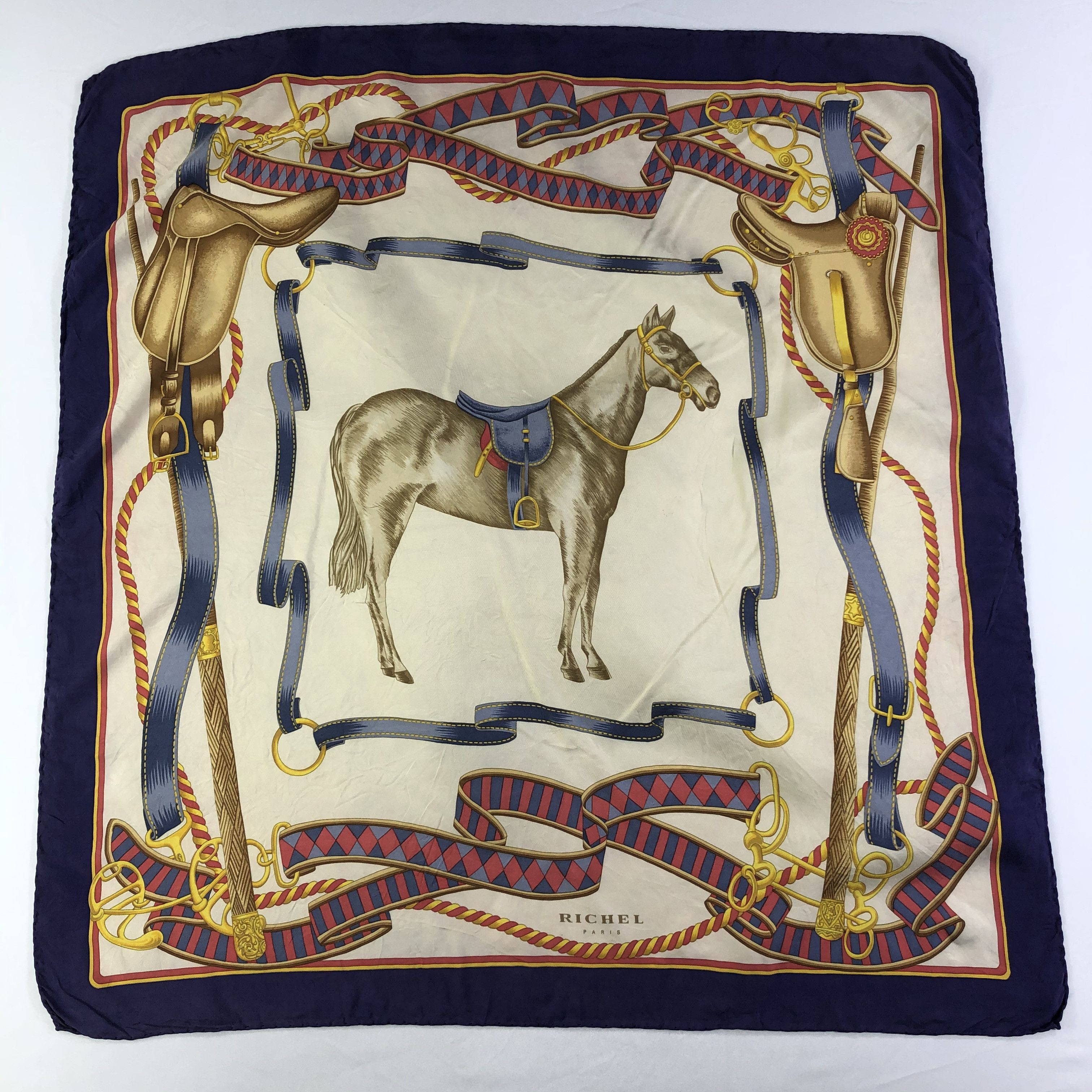Vintage Vintage Richel Paris Silk Scarf Size ONE SIZE - 2 Thumbnail