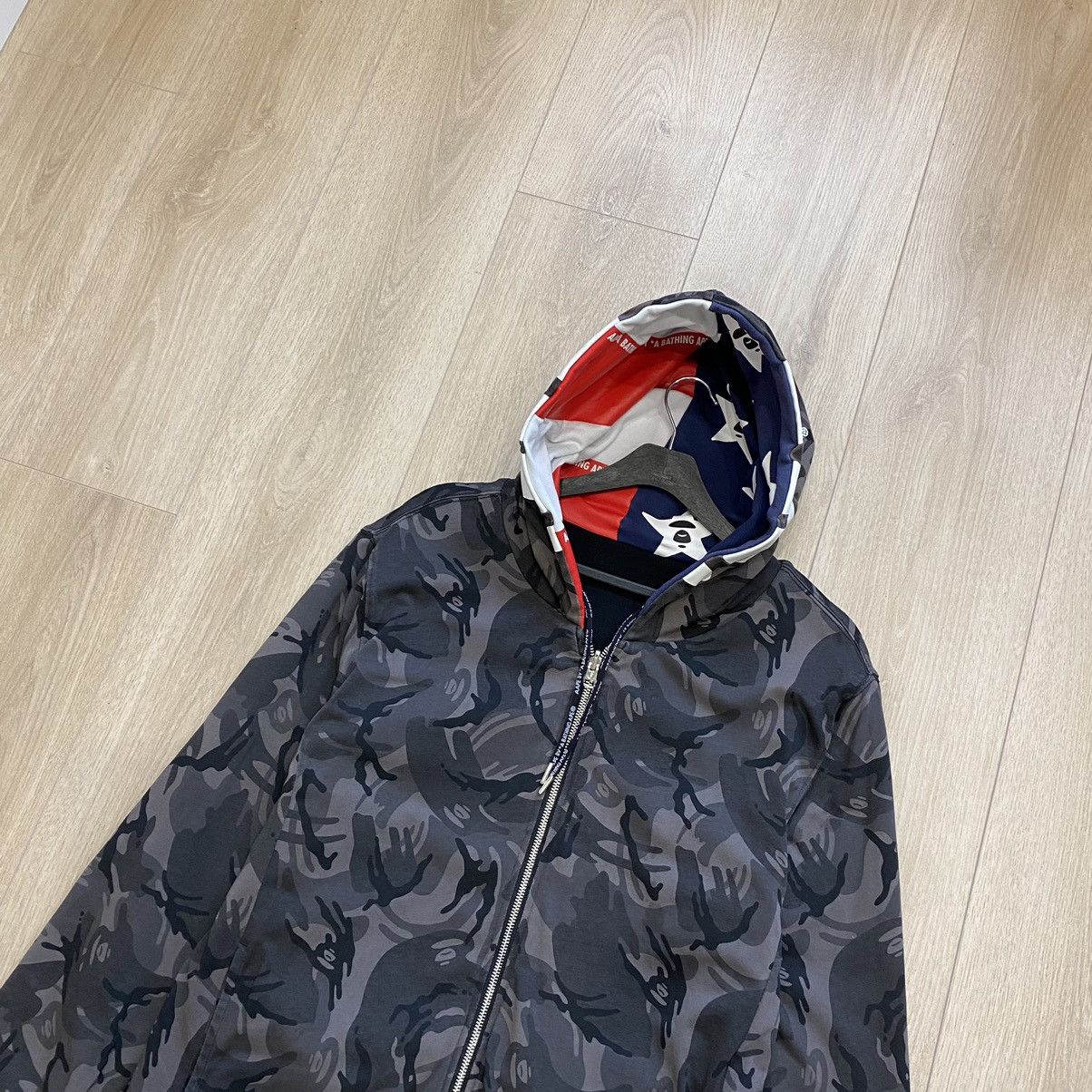 Aape Aape Camo Reversible Zip Hoodie Size US XL / EU 56 / 4 - 2 Thumbnail