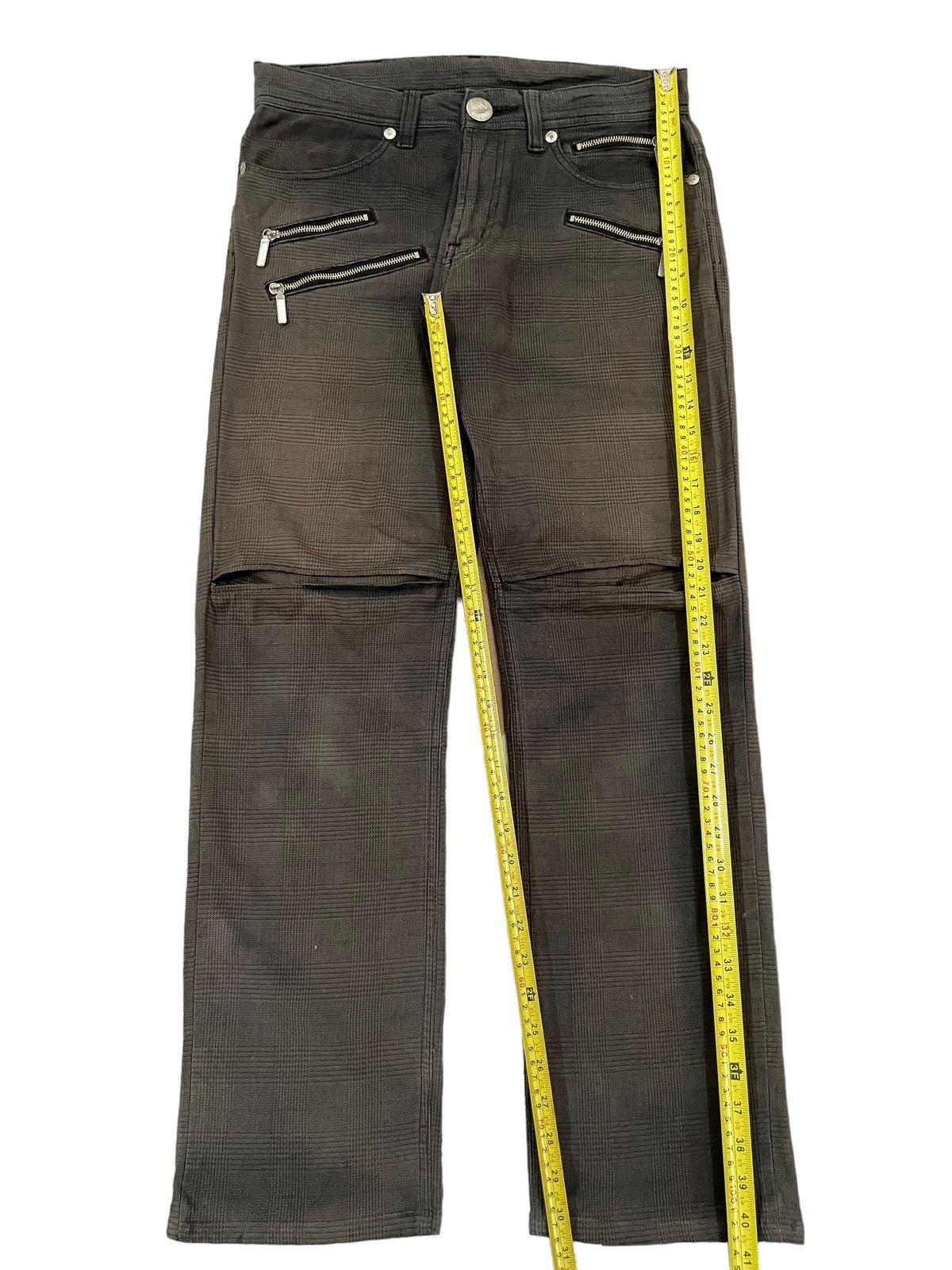 Lee Vintage Lee Rider Zippers Punk Bondage Style Plaid Pants Size US 33 - 21 Thumbnail