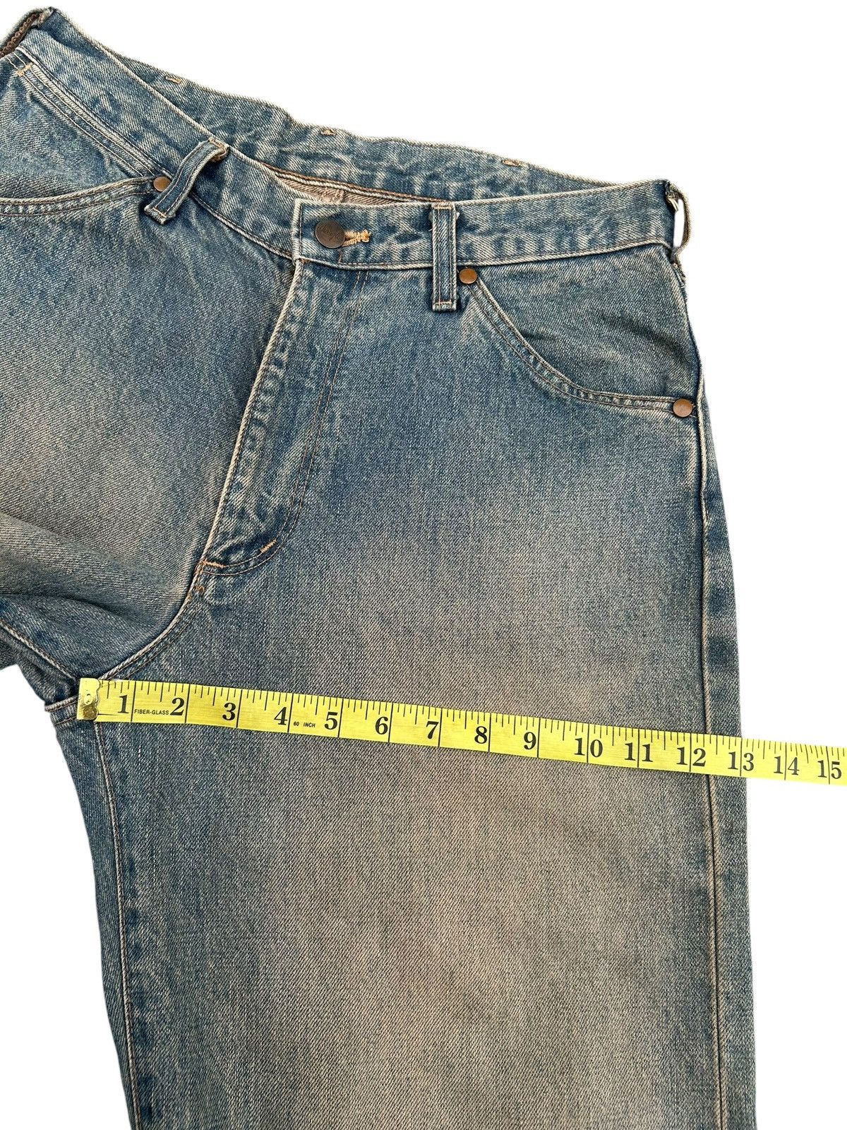 Kapital Vintage Wrangler Selvedge Baggy Rusty Mudwash Denim Jeans Size US 30 / EU 46 - 16 Thumbnail