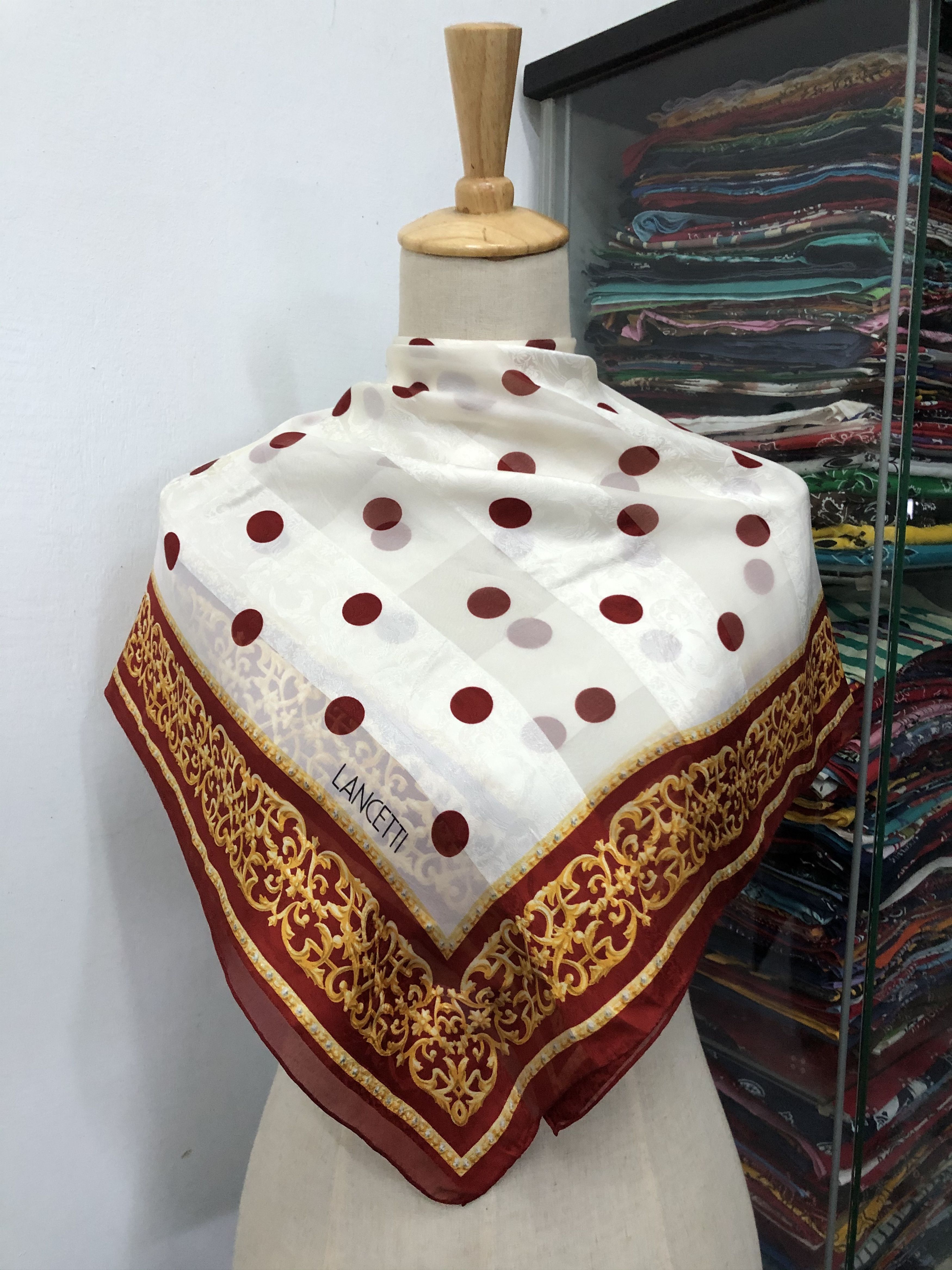 Lui di Lancetti × Vintage Vintage Lancetti Silk Scarf Size ONE SIZE - 1 Thumbnail