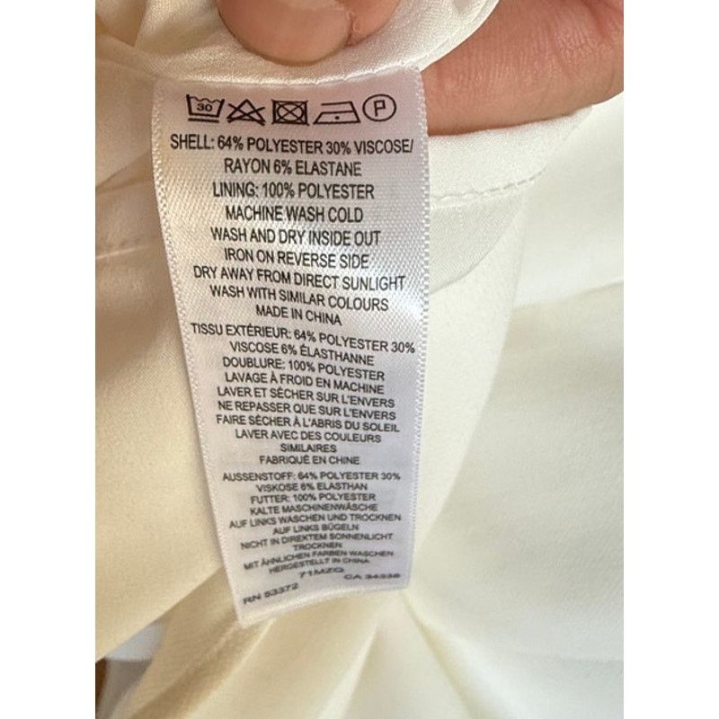 French Connection French Connection White Ruffle Strap Mini Dress Size 0 EUC Size XS / US 0-2 / IT 36-38 - 4 Thumbnail