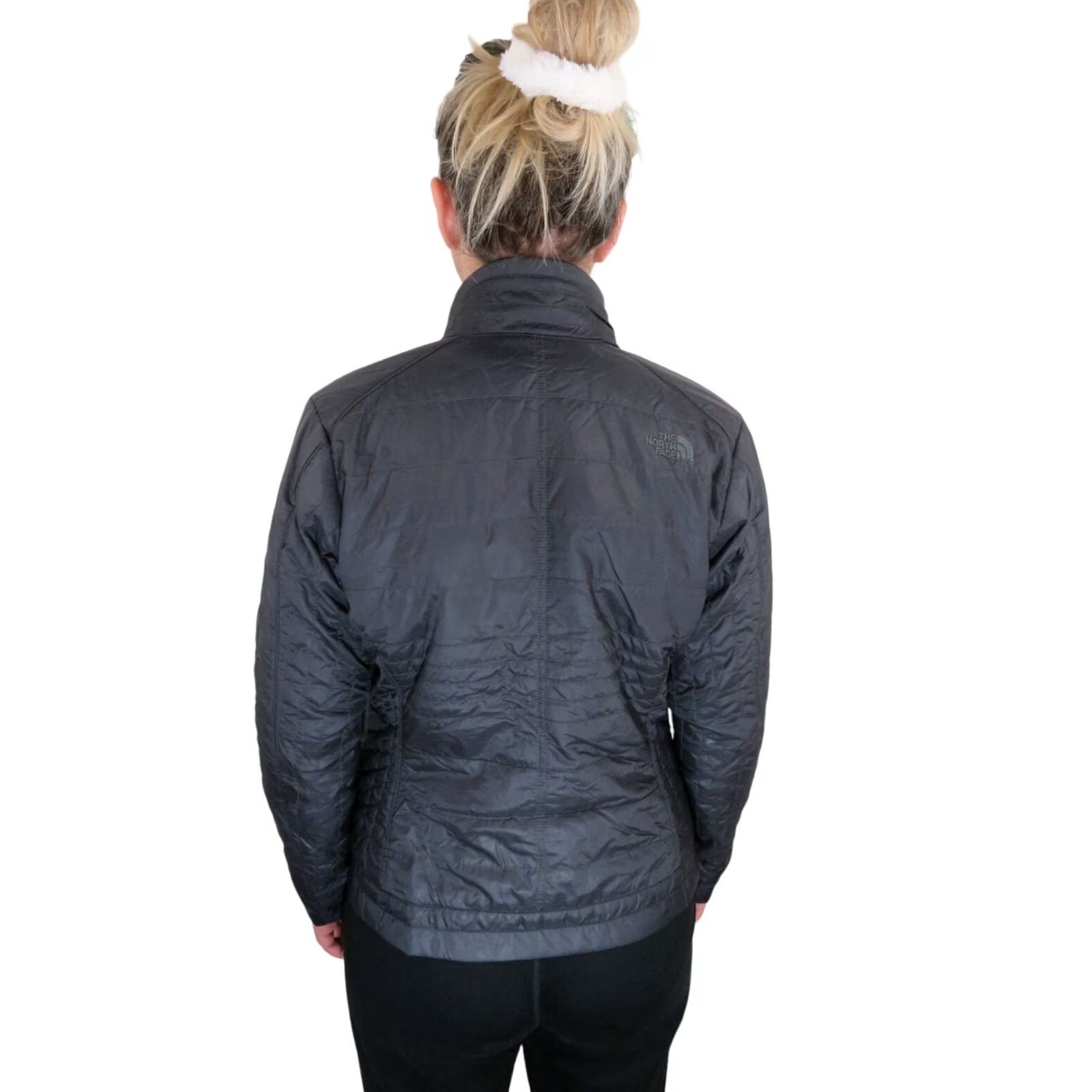 The North Face The North Face Quilted Gray Nano Puff Insulated Jacket Womens Small Thermoball Size S / US 4 / IT 40 - 2 Thumbnail