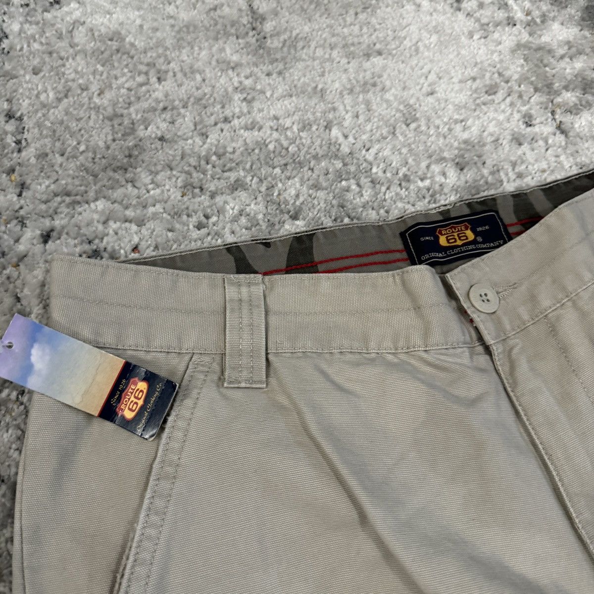 JNCO × Vintage Essential Vintage y2k Route 66 baggy wide leg cargo shorts Size US 34 / EU 50 - 4 Thumbnail