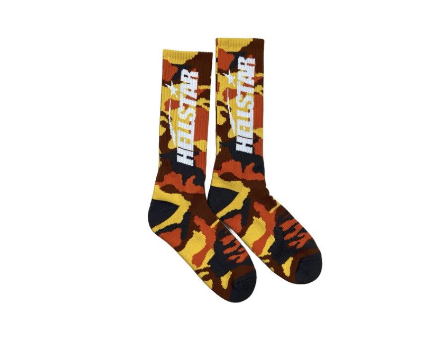 HELLSTAR Hellstar Orange Camo Socks – DS / New – Rare Color–Sold Out Size ONE SIZE - 1 Thumbnail