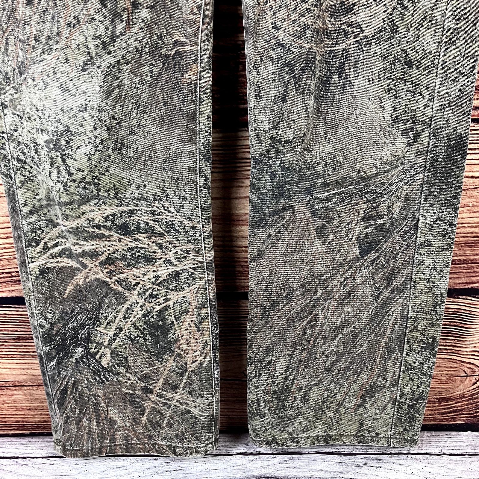 Vintage Mossy Oak Camouflage Denim Straight Leg Jeans Size US 32 / EU 48 - 6 Thumbnail