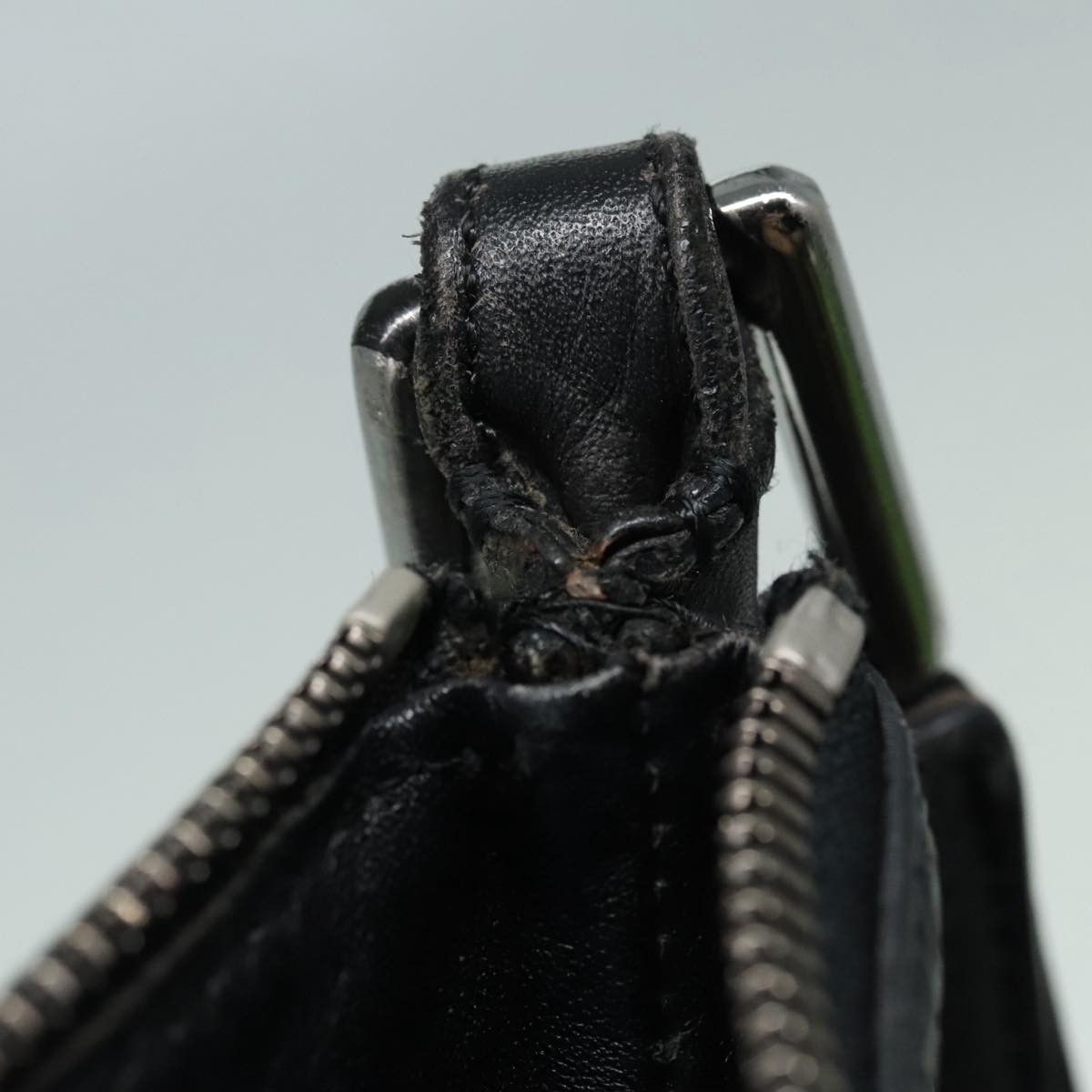 Loewe LOEWE Anagram Shoulder Bag Leather Black Silver Size ONE SIZE - 11 Thumbnail
