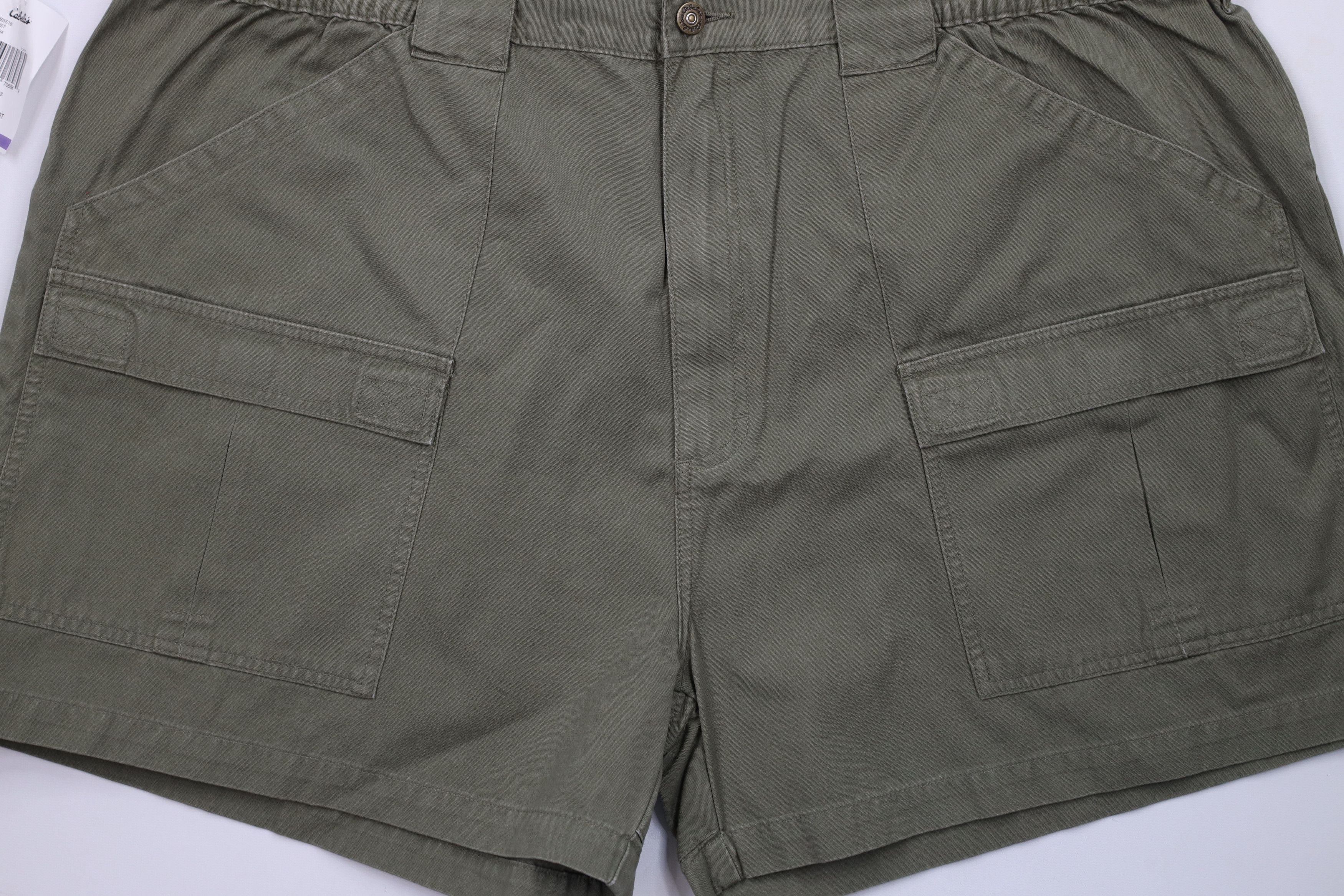 Cabelas × Vintage Deadstock Vintage Y2K Cabelas Knee Canvas Cargo Shorts Green Size US 44 / EU 60 - 3 Thumbnail
