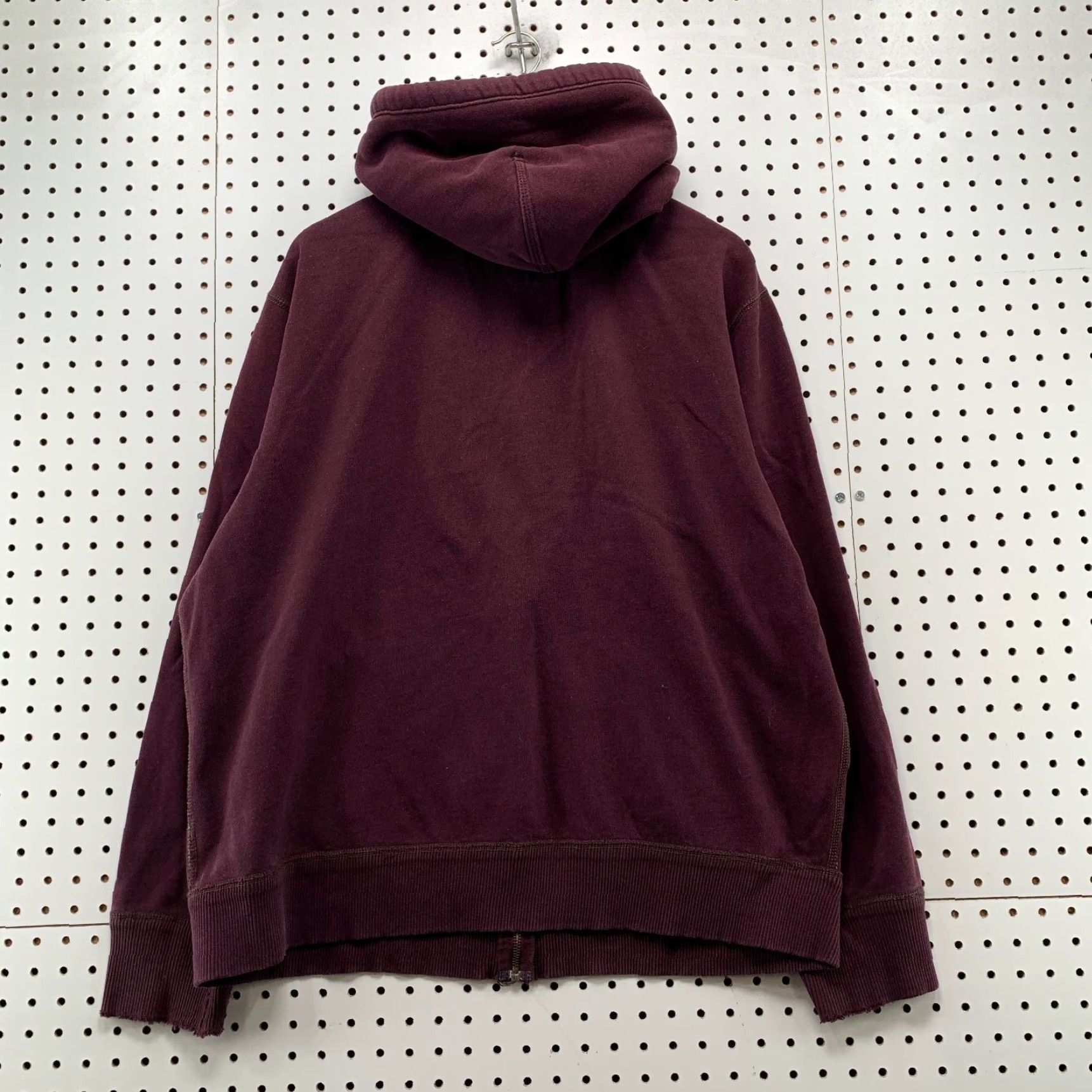 American Eagle Outfitters American Eagle Hoodie Sweatshirt Mens 2XL Maroon Sherpa Lined Hood Embroidered Size US XXL / EU 58 / 5 - 2 Thumbnail