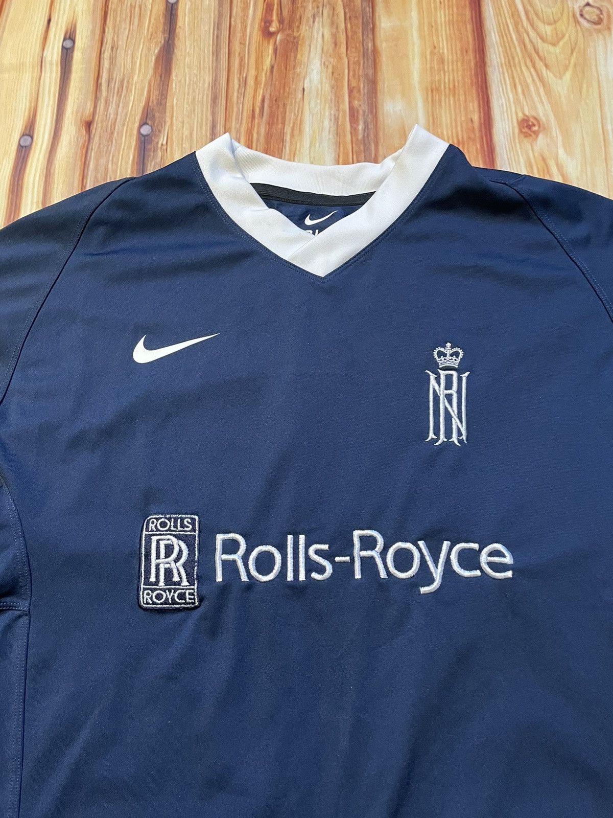 Nike Nike Royal Navy Rolls-Royce Rugby Jersey Japan Style Size US S / EU 44-46 / 1 - 2 Thumbnail