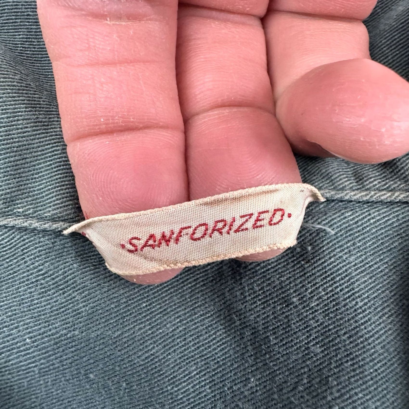 Vintage VINTAGE Sanforized Button Up Shirt Adult Medium 60s 70s Green USA Shirt Mens Regular Short Sleeve Button-Up Vintage USA 60s 70s Size US M / EU 48-50 / 2 - 2 Thumbnail