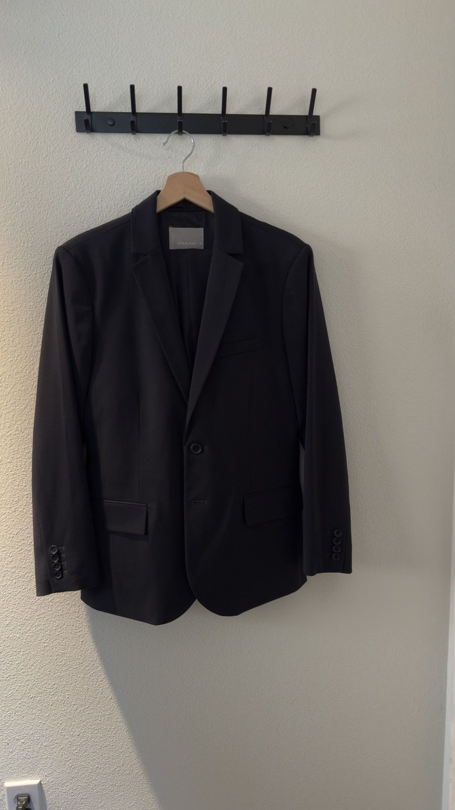 Everlane Navy Wool Suit Size 36R - 1 Thumbnail