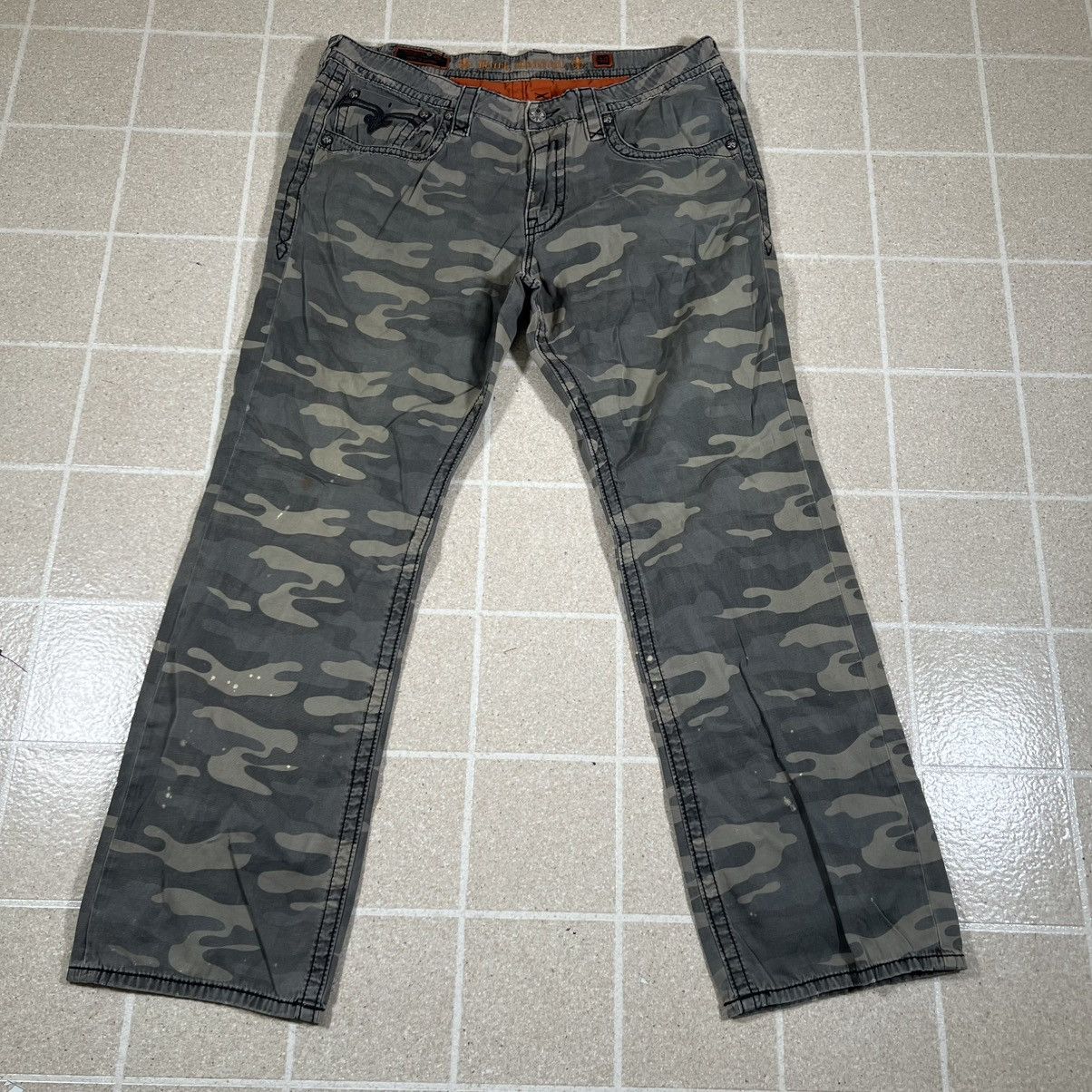 Rock Revival ROCK REVIVAL MEN'S 38 X 33 CAMOUFLAGE CAMO PANTS Size US 38 / EU 54 - 5 Thumbnail
