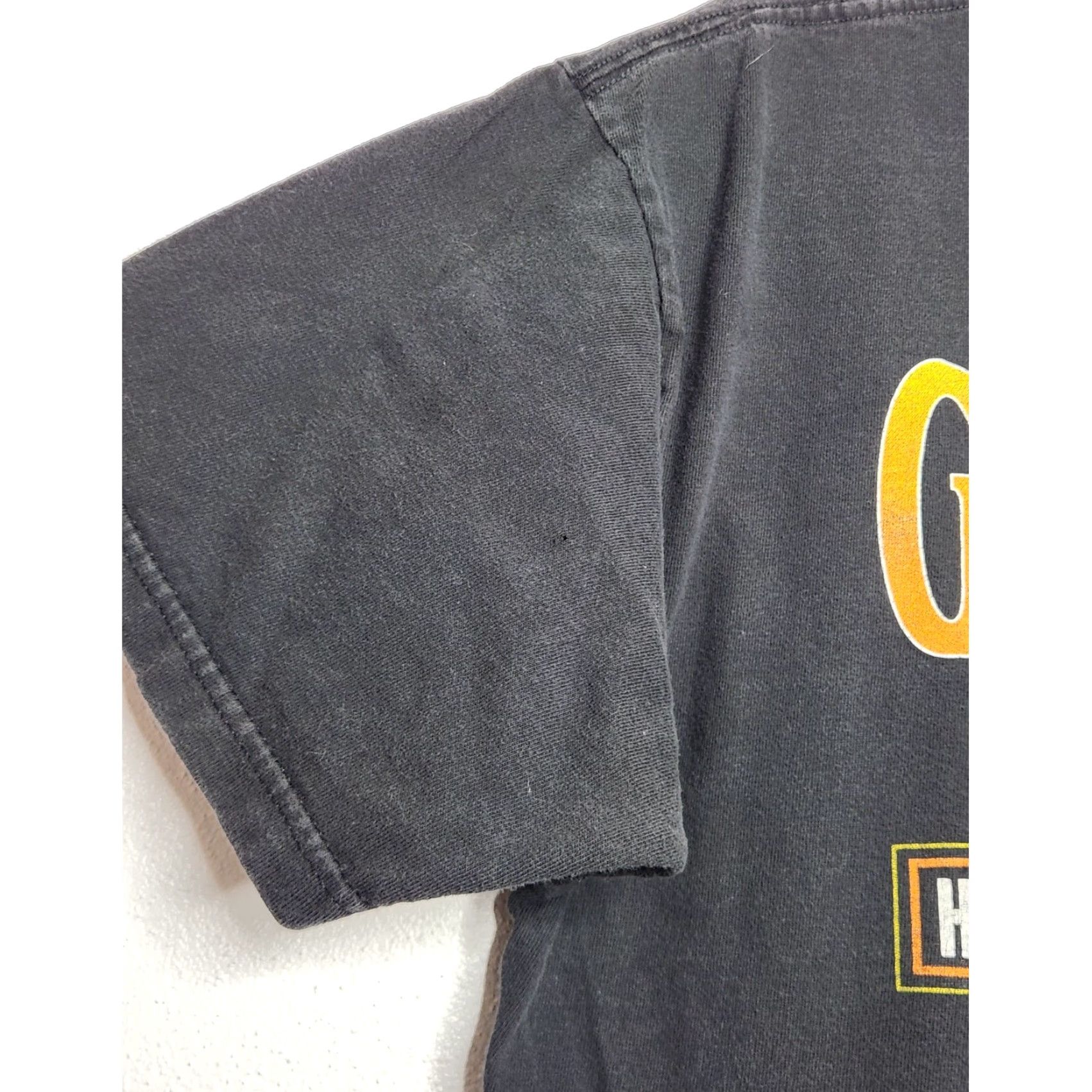 Harley Davidson VINTAGE Harley Davidson Logo Shirt Eagle Flame Double Sided XL Black Unisex Adults Mens Women 90s Grunge Punk Skate Logo Shirt Size US XL / EU 56 / 4 - 5 Thumbnail