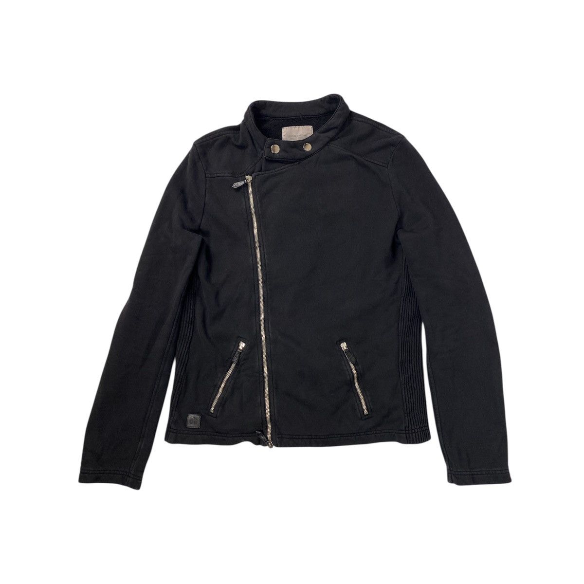 Balmain Rare 🔥 Pierre Balmain Black Biker Asymmetrical Jacket Size US M / EU 48-50 / 2 - 1 Thumbnail