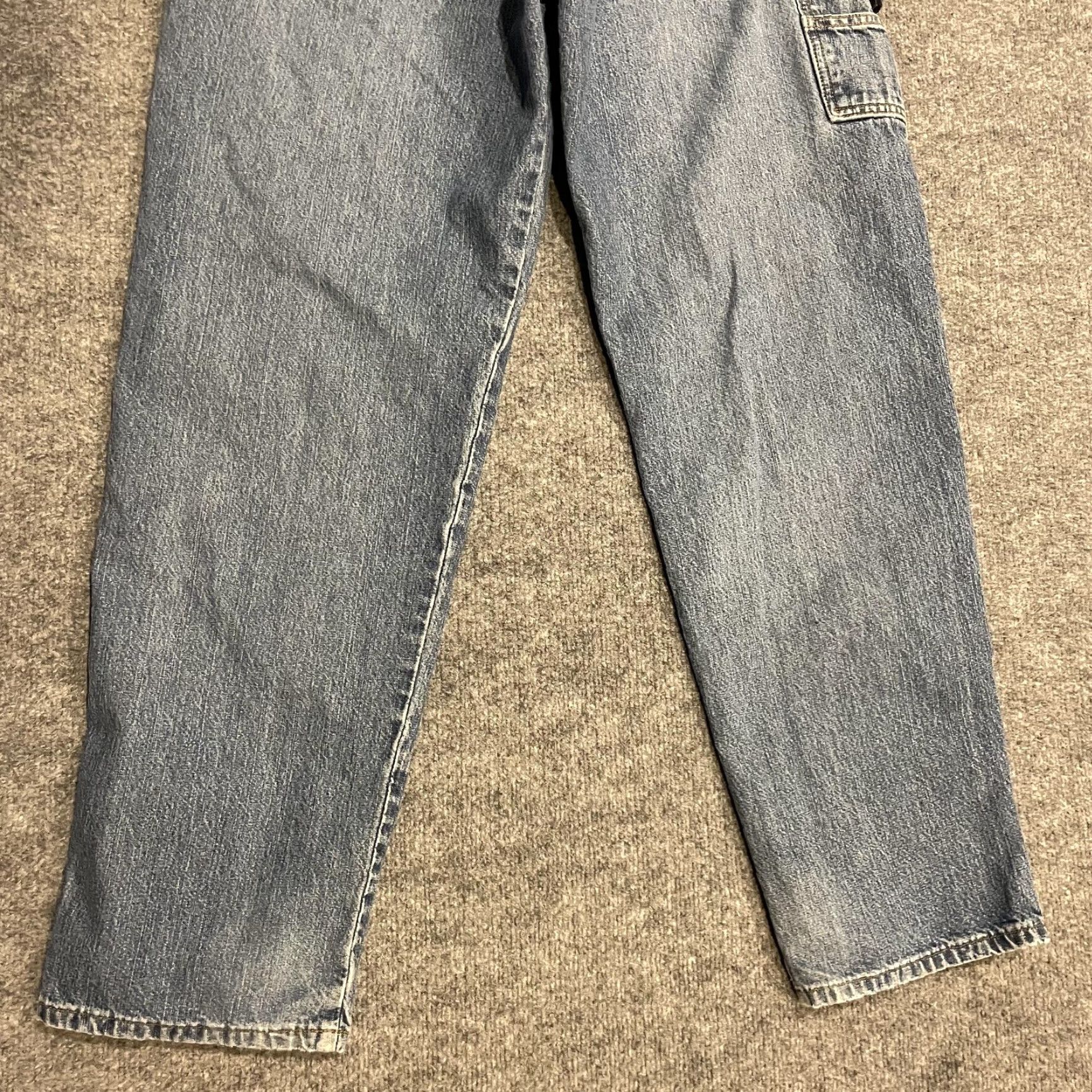 Vintage Cinch Blue Label Carpenter Jeans Men 33x34 Blue Straight Leg Workwear MB90434002 Size US 33 - 6 Thumbnail